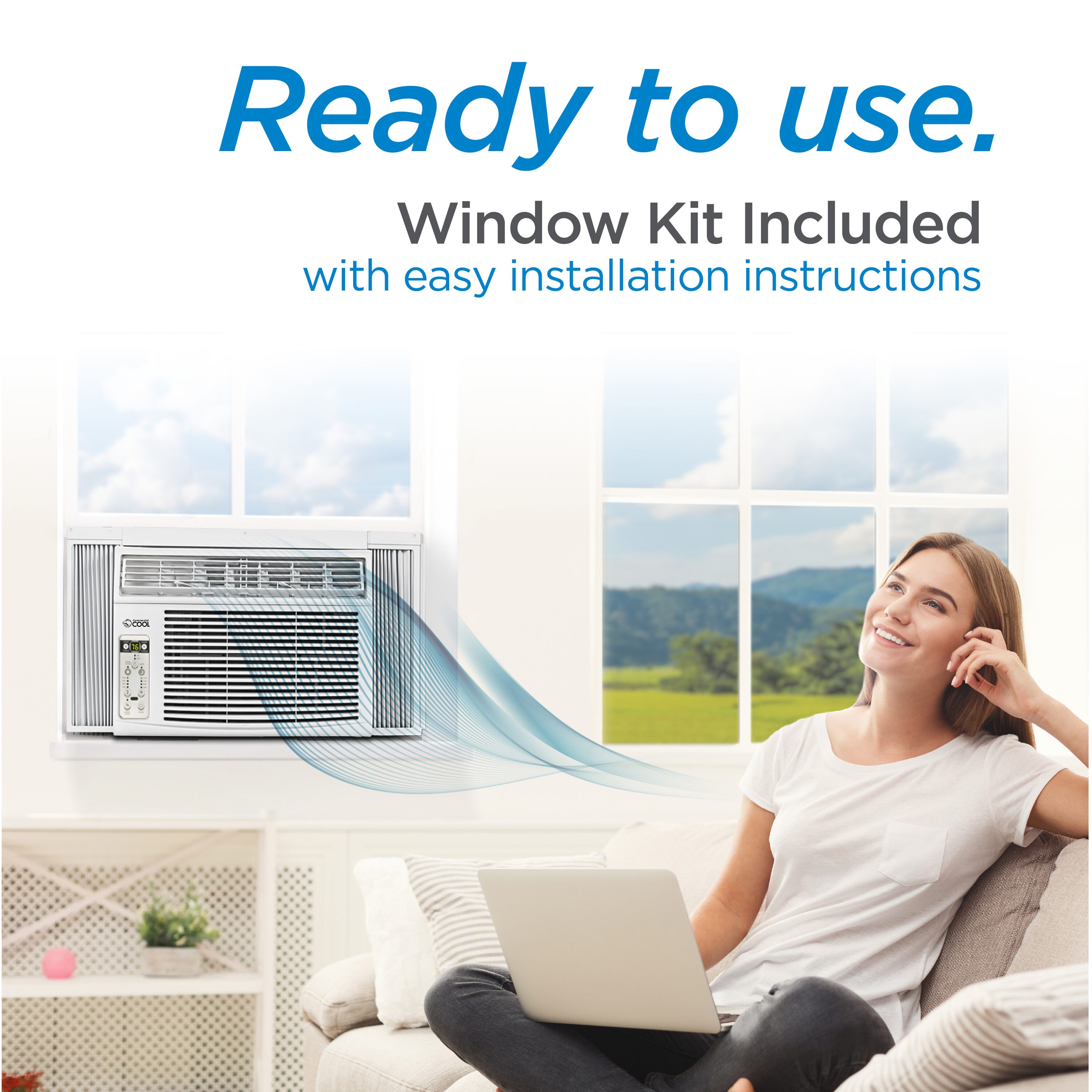 Commercial Cool 550sq ft Window Air Conditioner with Remote (115Volt