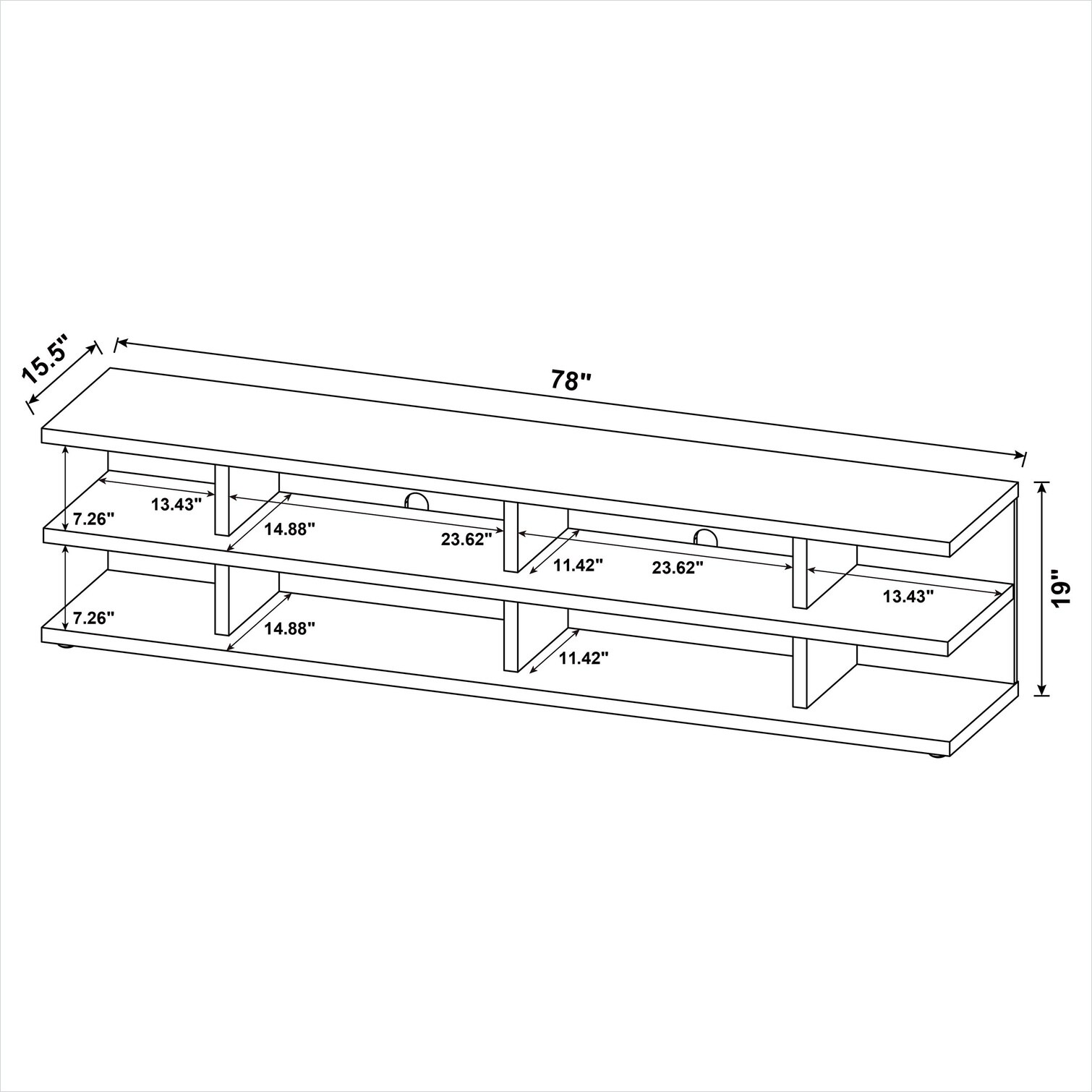 Naturefalls Y3JOGDFQS911 Tv-Stands - View #4