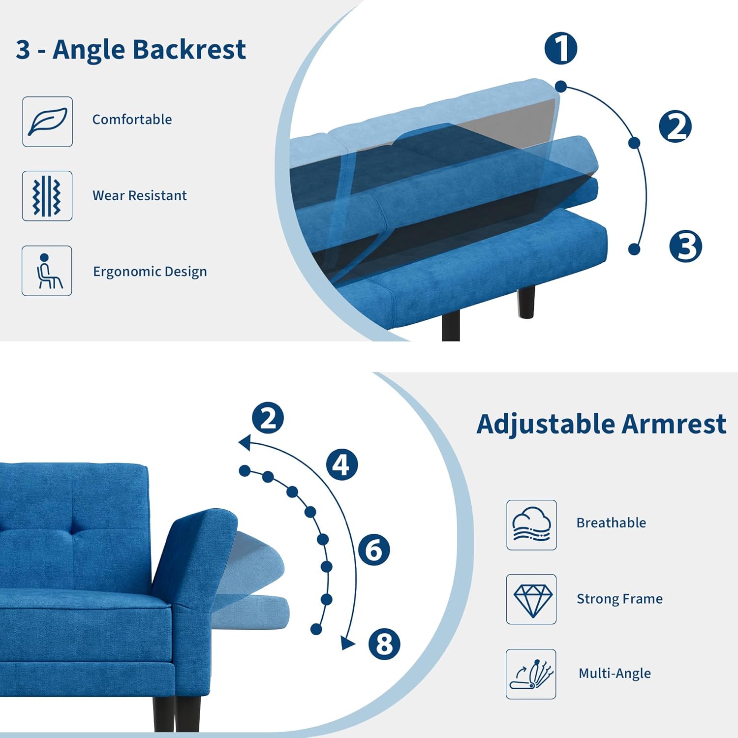Qeetex YJCJ-PHK-34FJJMLC Sofas-Loveseats - View #8