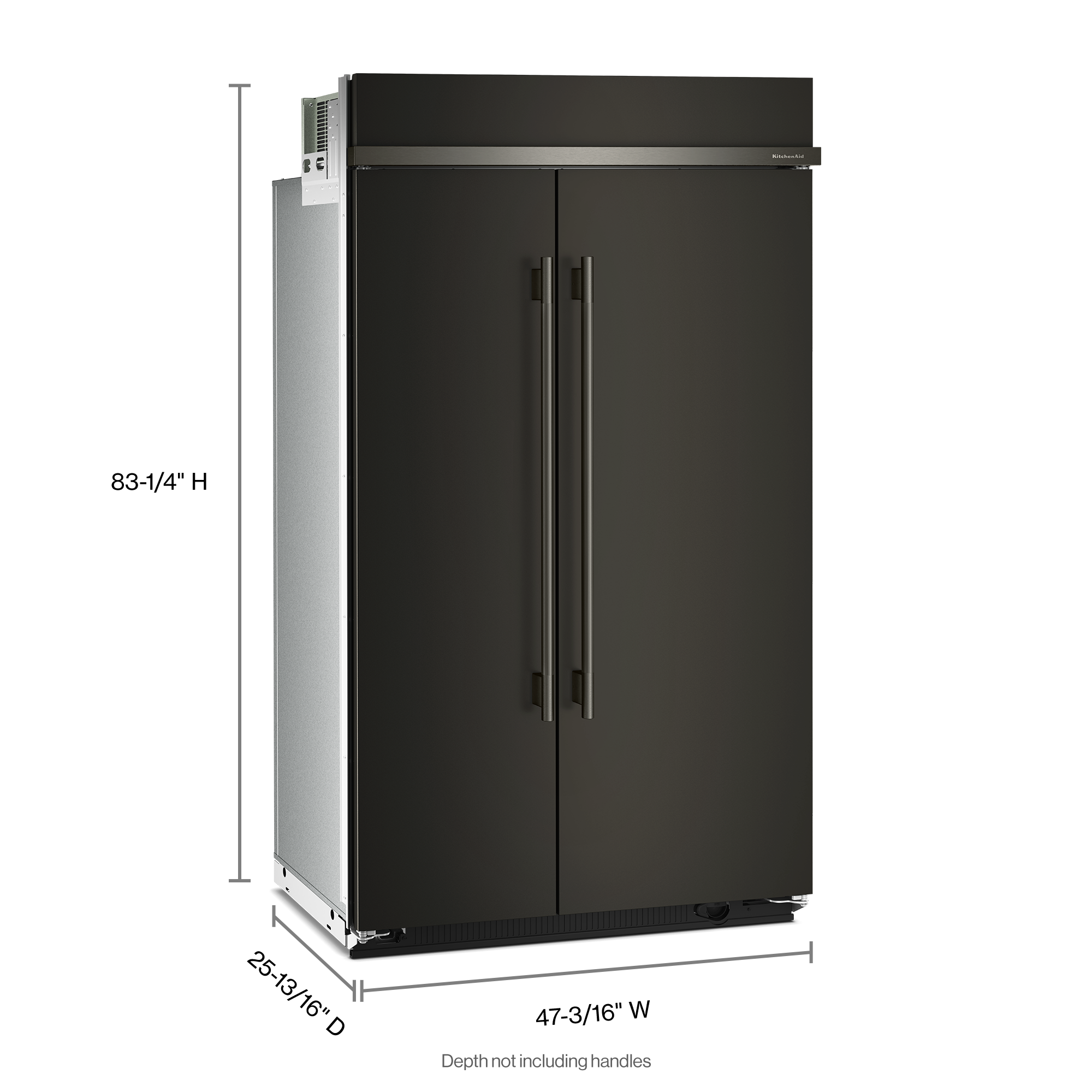 KitchenAid KBSN748SBE Side-By-Side - View #3