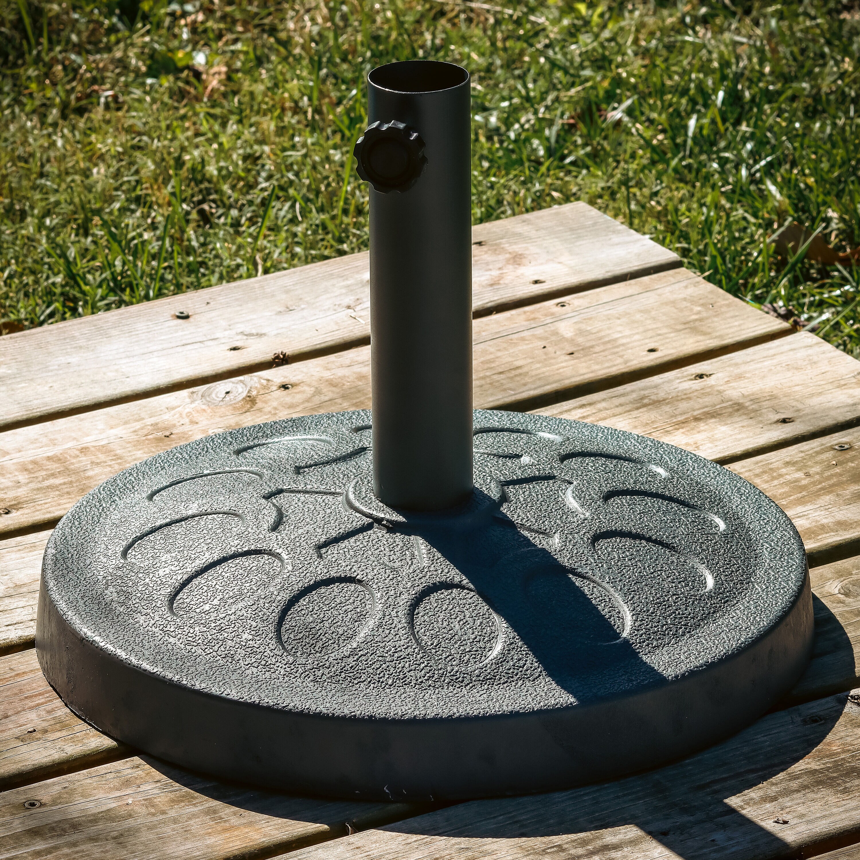 Trademark Innovations UMBASE-CIRCLE-GRAY Umbrella-Bases - View #4