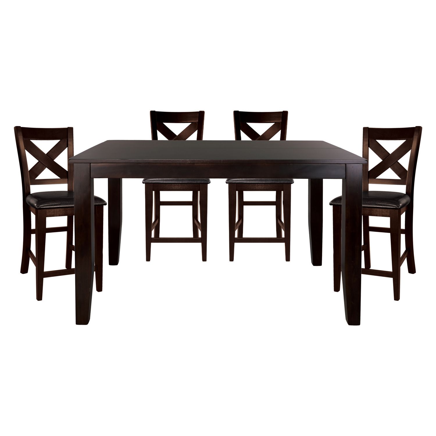 JASMODER B011S00212 Brown Mix Contemporary/Modern Dining Room Set with Rectangular Table (Seats 4)