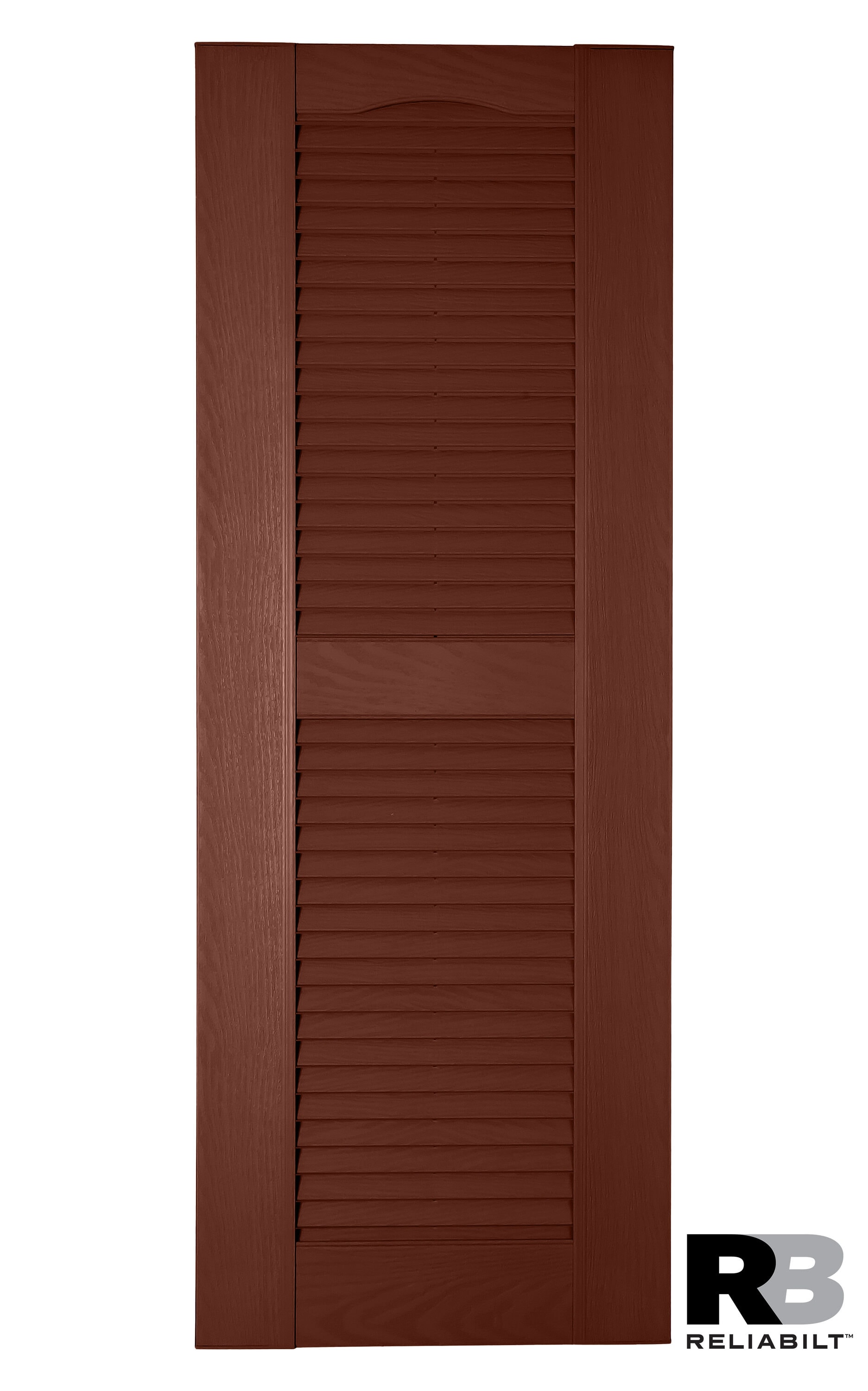 RELIABILT LVRCT1882005 18-in W x 82-in H Brick Red Polypropylene Exterior Shutters (2-Pack)