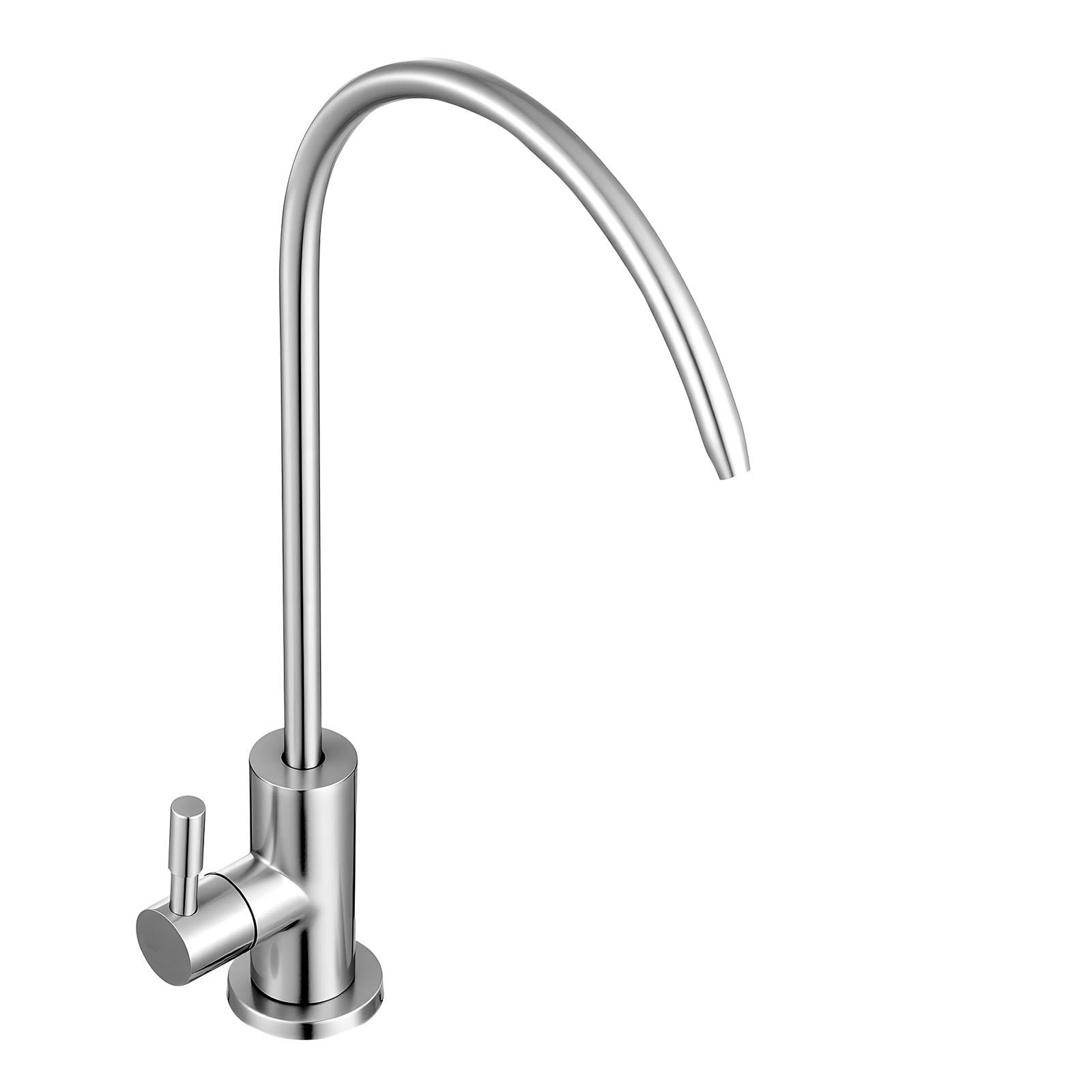 VEVOR Stainless Steel Faucet  Lead-Free Drinking Water Faucets  Reverse Osmosis Faucet with Solid Brass Valve  High Arch Filtered Water Faucets For Kitchen Sink  Bar Counter  Cafe Shop  Brushed Nickel