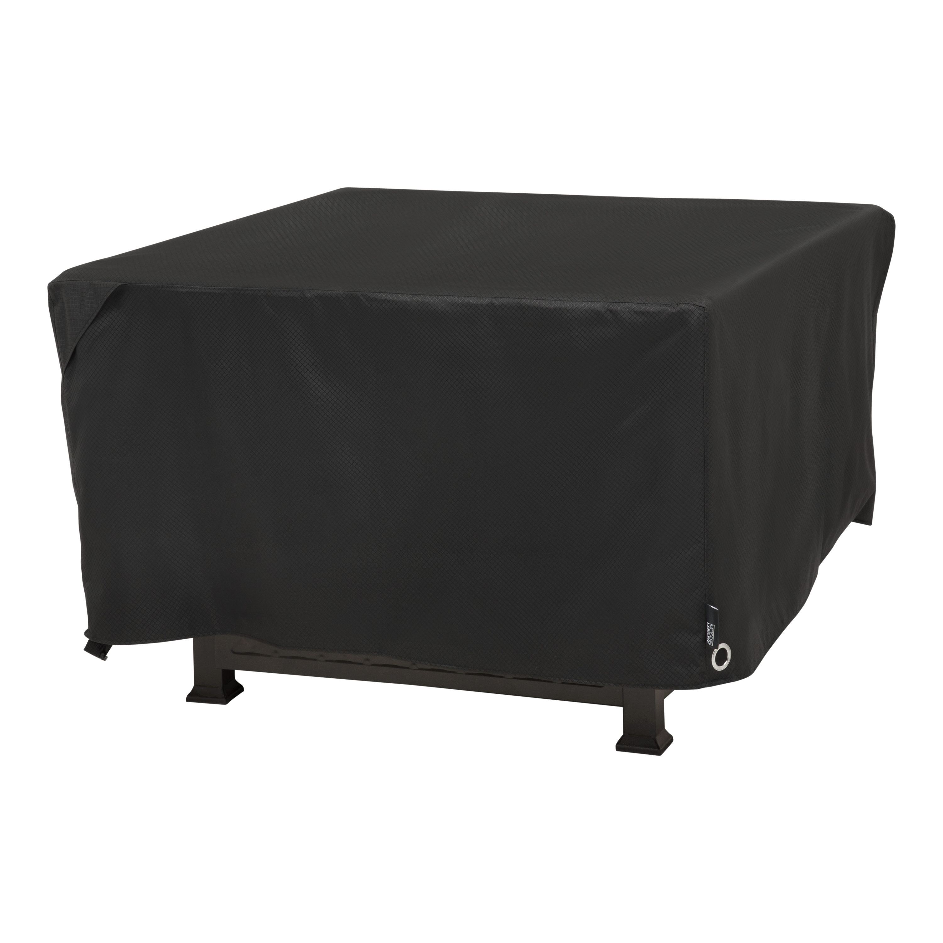 Modern Leisure 3087 Black Diamnond 42-Inches Black Square Firepit Cover