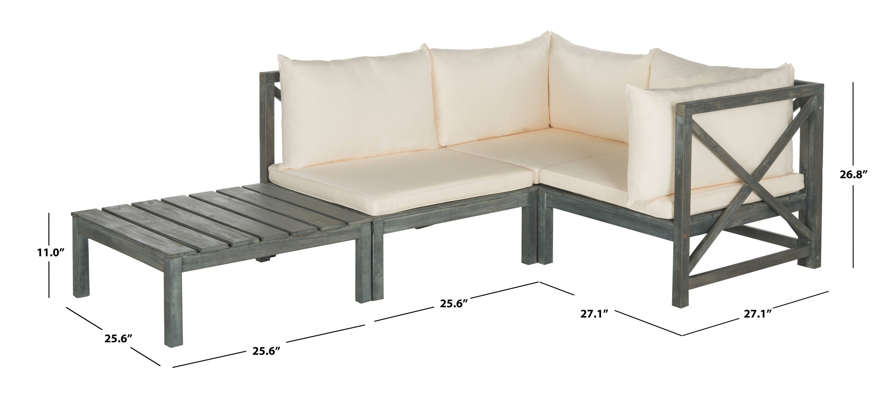 Safavieh PAT6713C Patio-Conversation-Sets - View #4