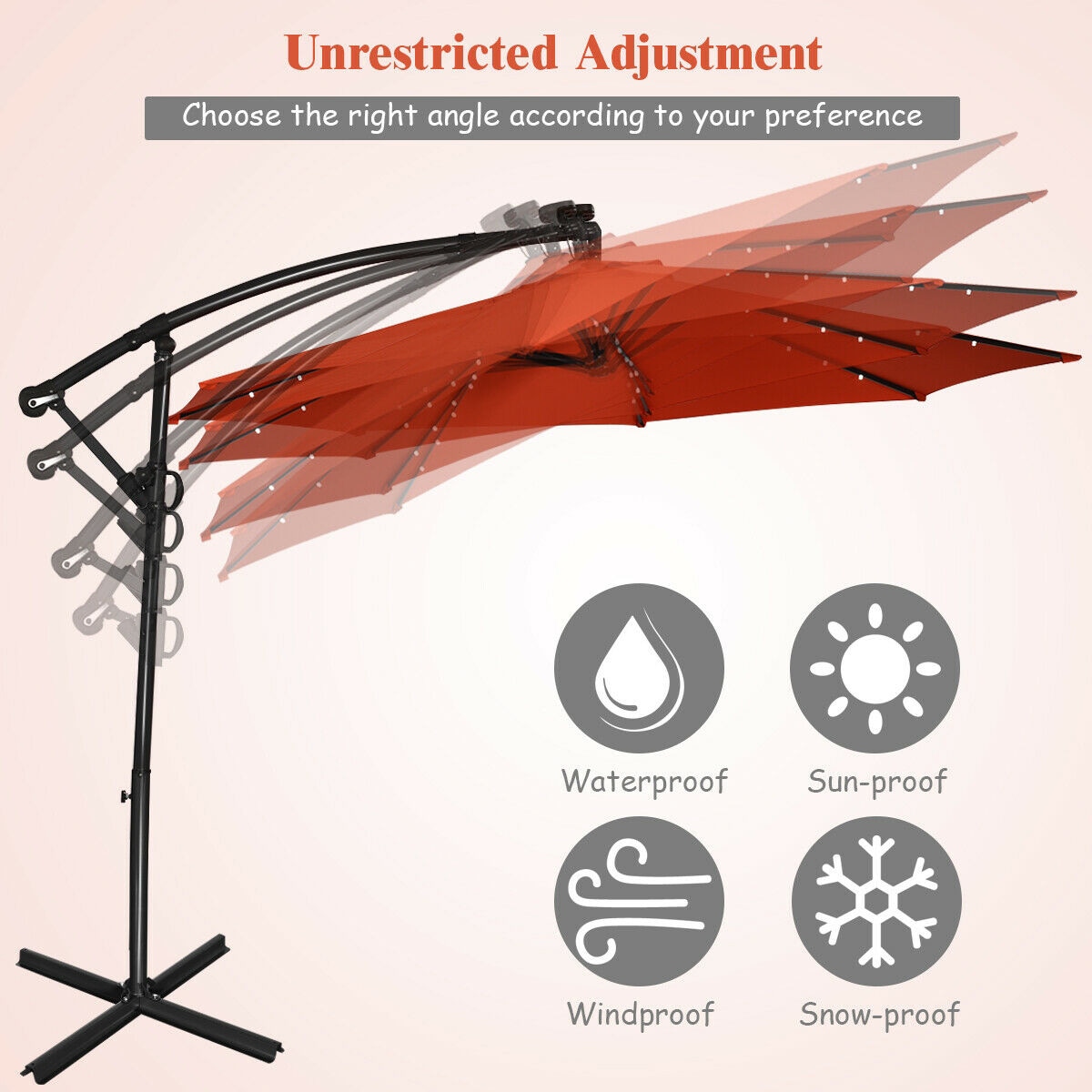 WELLFOR SOR-TW01-LED Umbrellas-2 - View #2