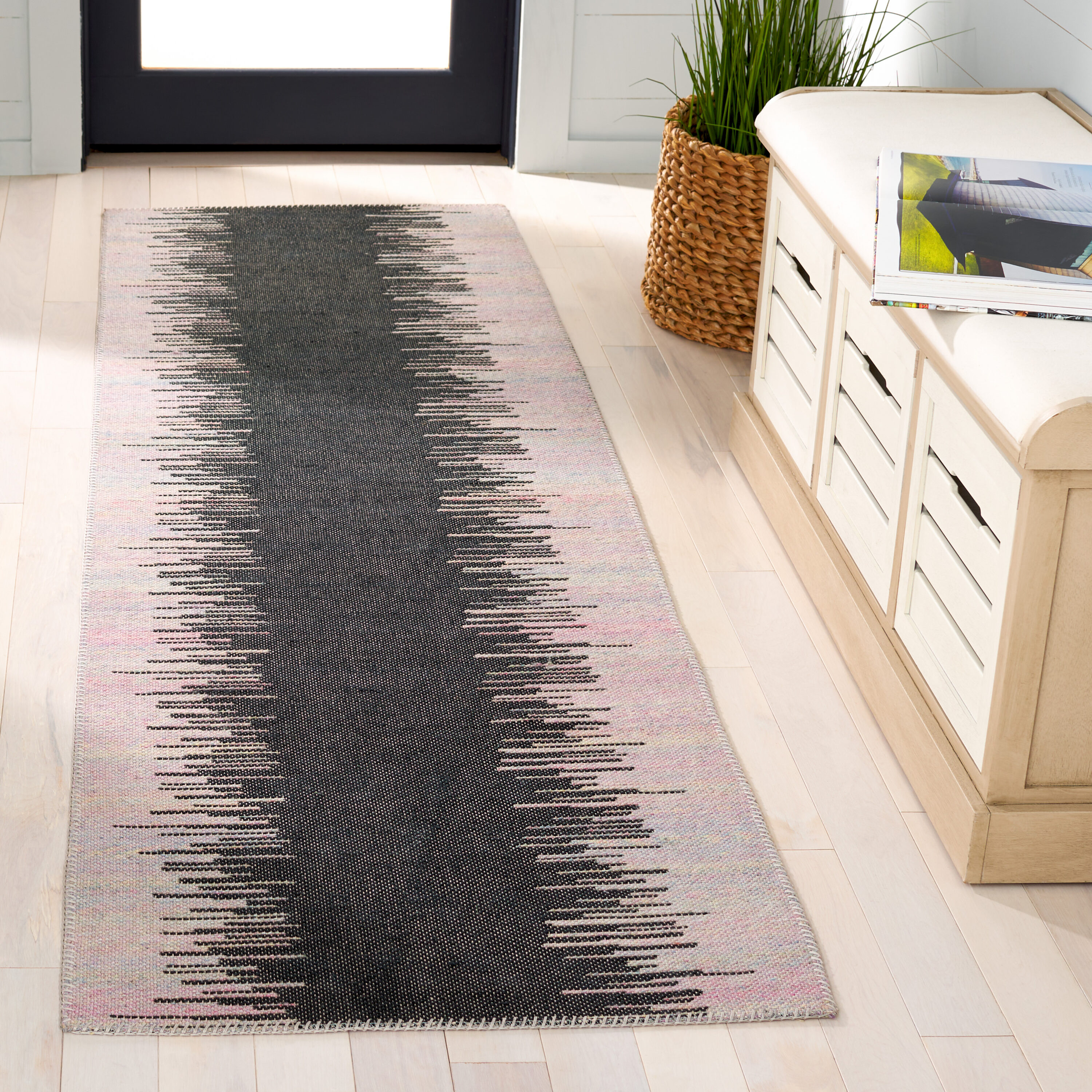 Safavieh - Cabo 354C Beige Black 2ft-3in x 8ft Contemporary Rug