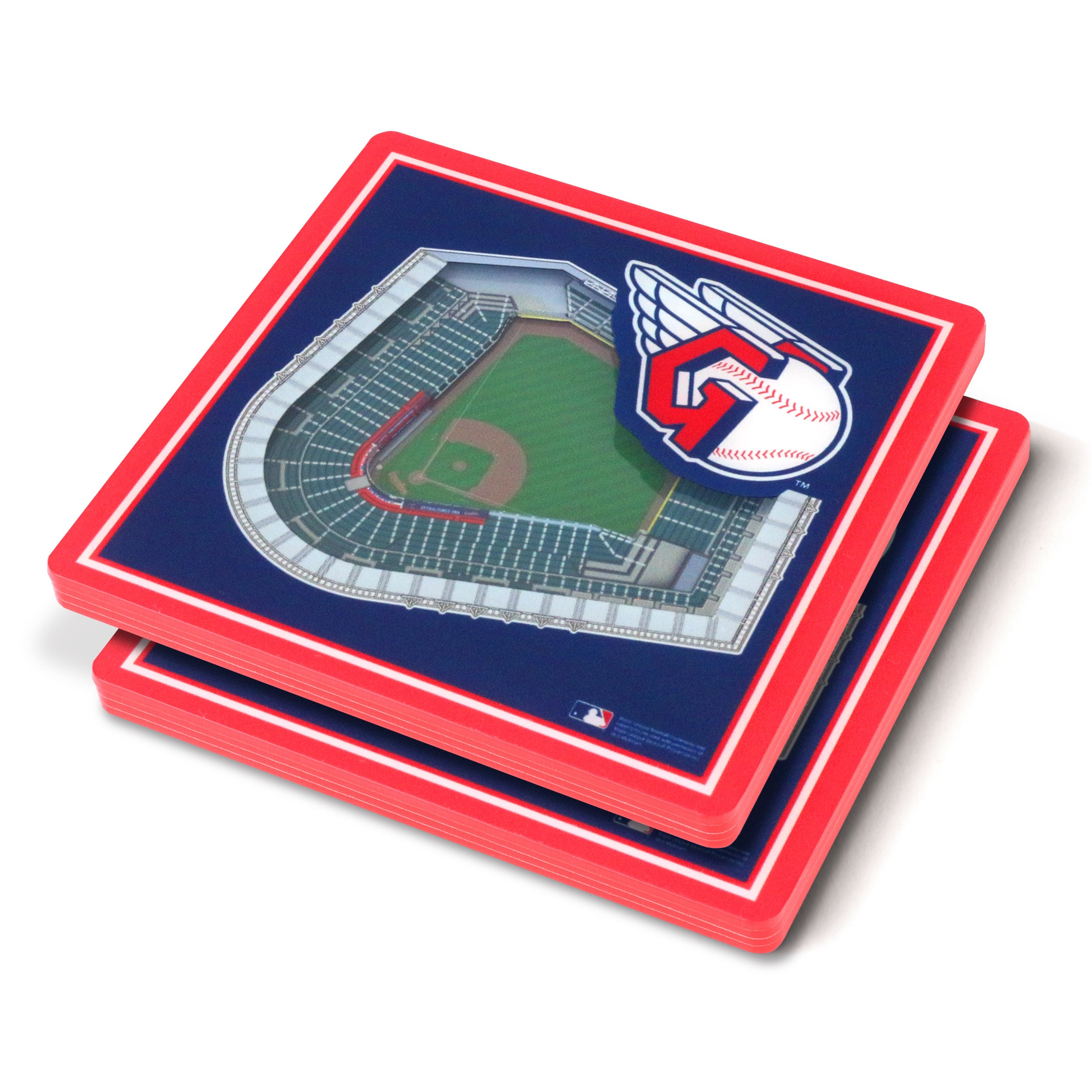 Sportula 9021735 3D StadiumView Coasters 3D StadiumView Coasters 2 -Pack Acrylic Team Colors Bottle/Can holder
