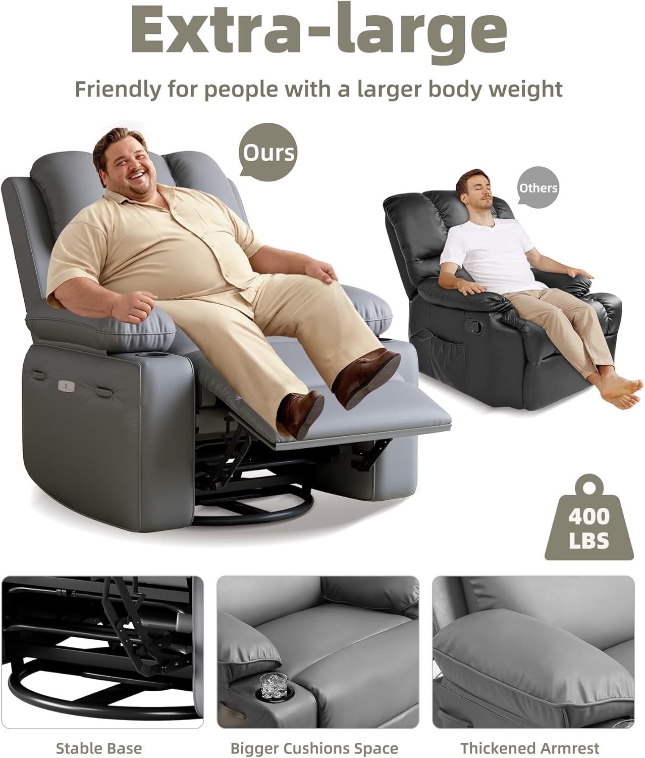 Garvee PD-PHO-3383YHCU recliners - View #3