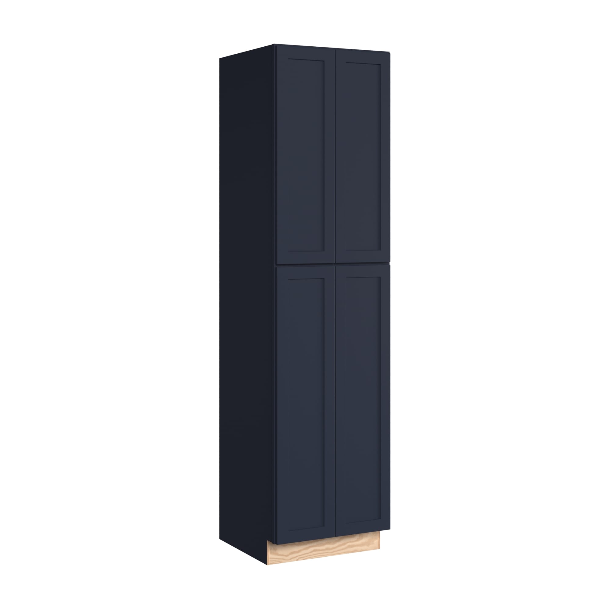 KraftMaid Momentum U242493.ET.SHG77 Deveron 24-in W x 93-in H x 24-in D Midnight Pantry Fully assembled Plywood Cabinet (Recessed Panel Shaker)