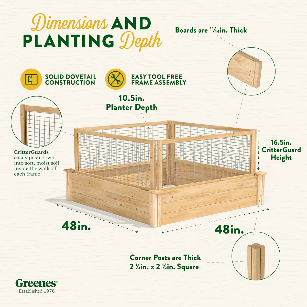 Greenes Fence RC4T12BCG Raised-Garden-Beds - View #7