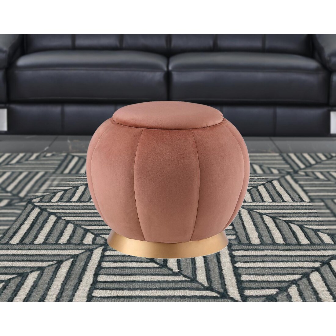 HomeRoots 4000487749 Indoor-Ottomans - View #2