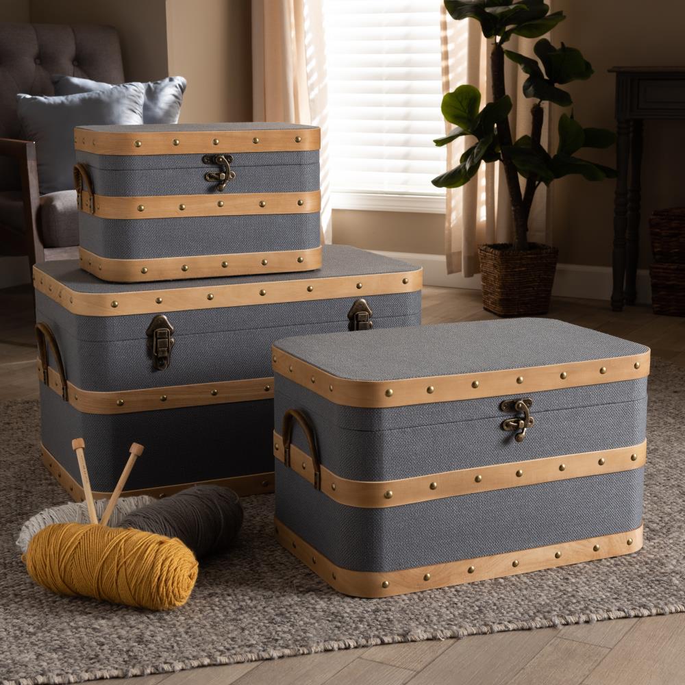 Baxton Studio 165-10701-LW Storage-Trunks - View #4