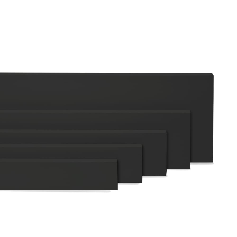 James Hardie 60400734 Magnolia Home Collection Hardie Trim HZ5 Midnight Soot Fiber Cement Trim Smooth 1.00-in x 3.5-in x 144-in