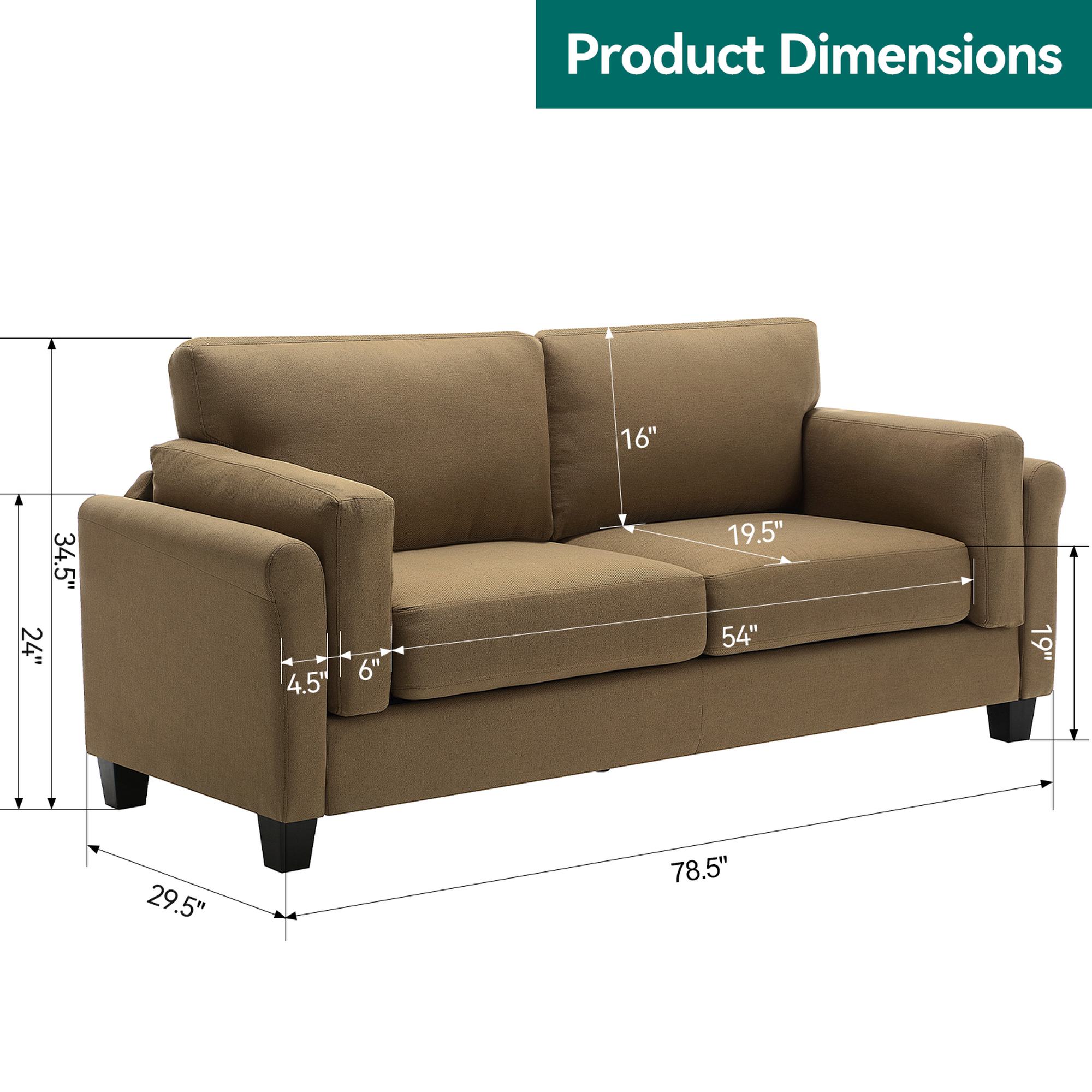 FARATI P308-BROWN-3 Sofas-Loveseats - View #5