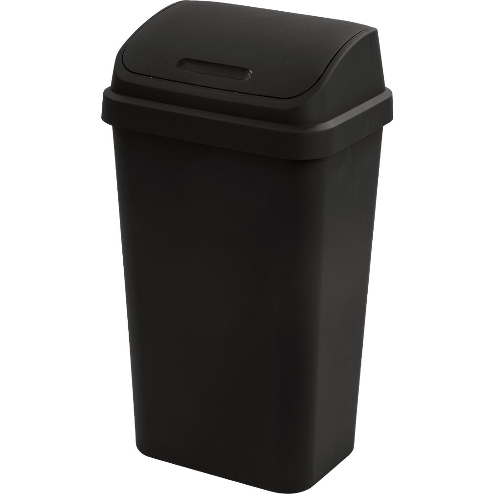 Sterilite  Wastebasket SWINGTOP BLK 13GA 10899004