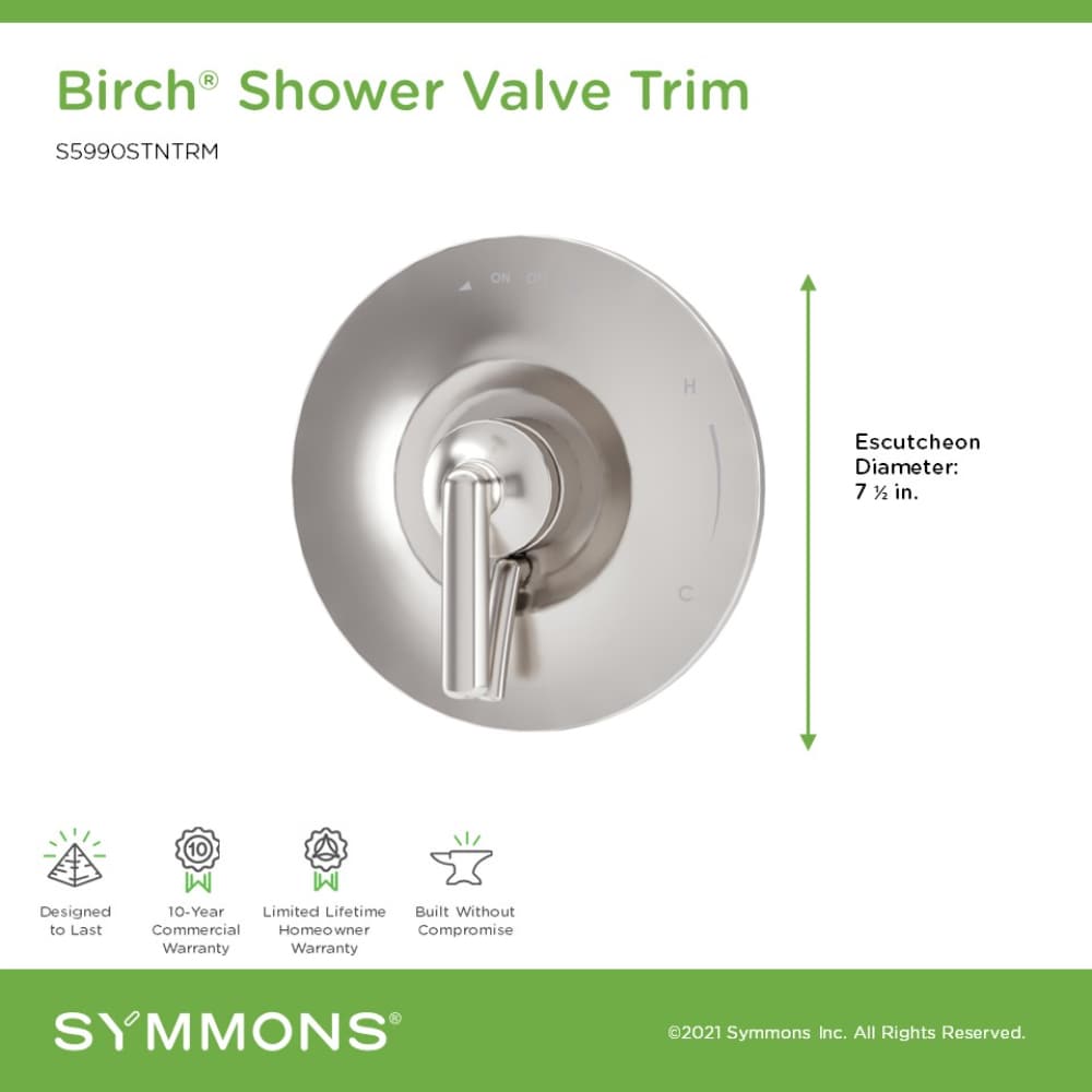 Symmons 5990STNTRM Shower-Handles - View #2
