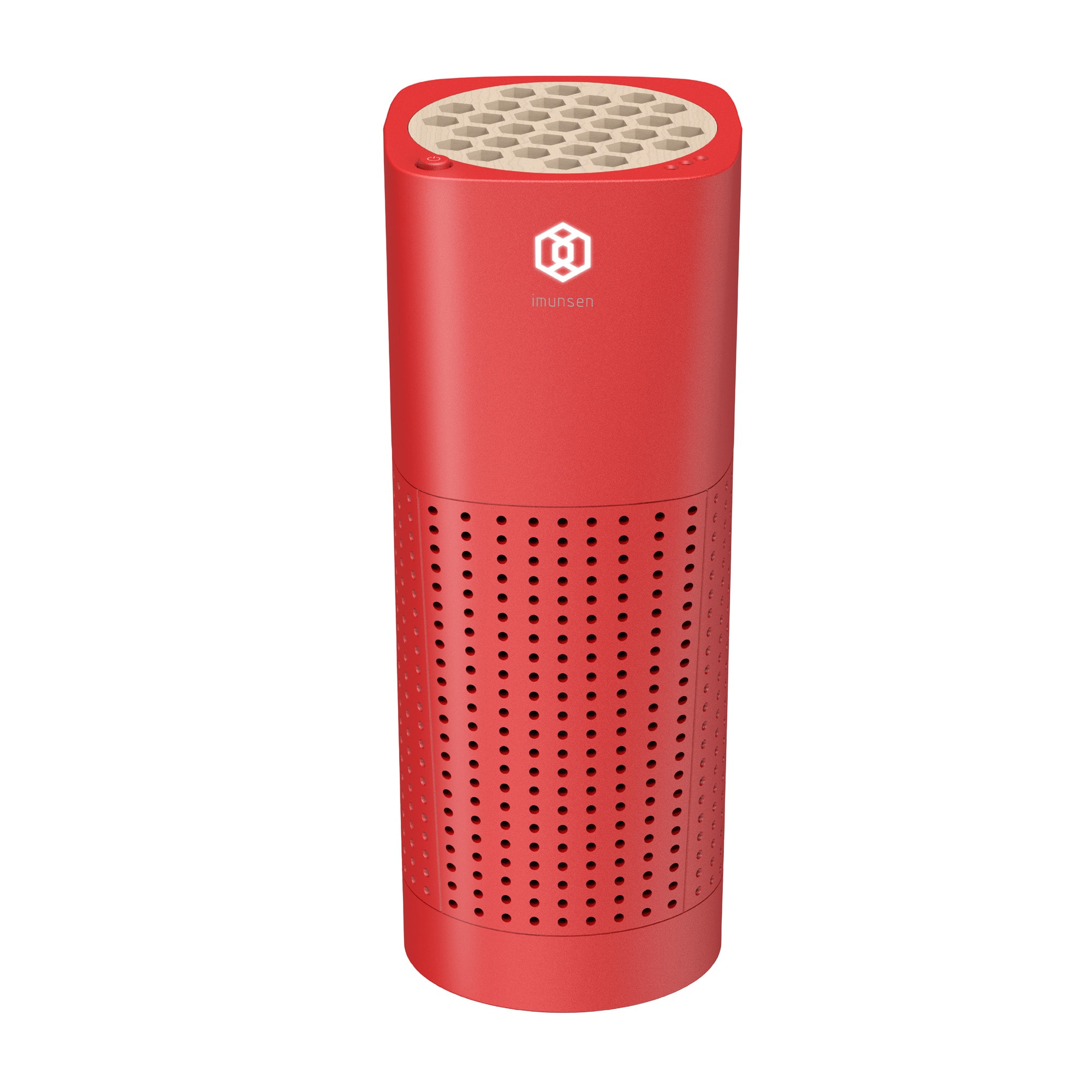 IMUNSEN M-003TR Mpico 3 -Speed Red True HEPA Air Purifier (Covers: 72-sq ft )