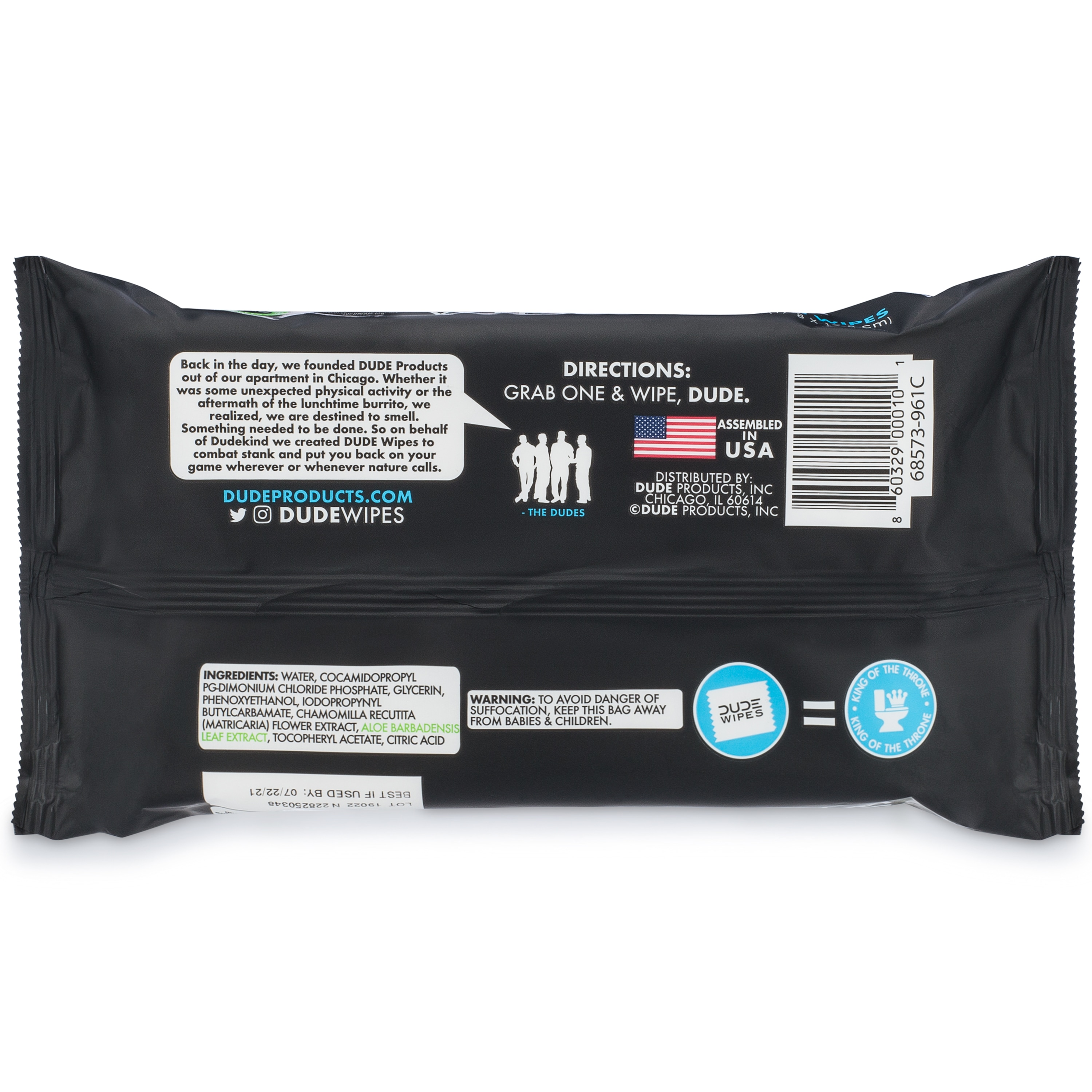DUDE WIPES Dude Wipes 3-Pack 144-Pack Natural Fiber Blend Flushable Wipe in  the Cleaning Cloths department at