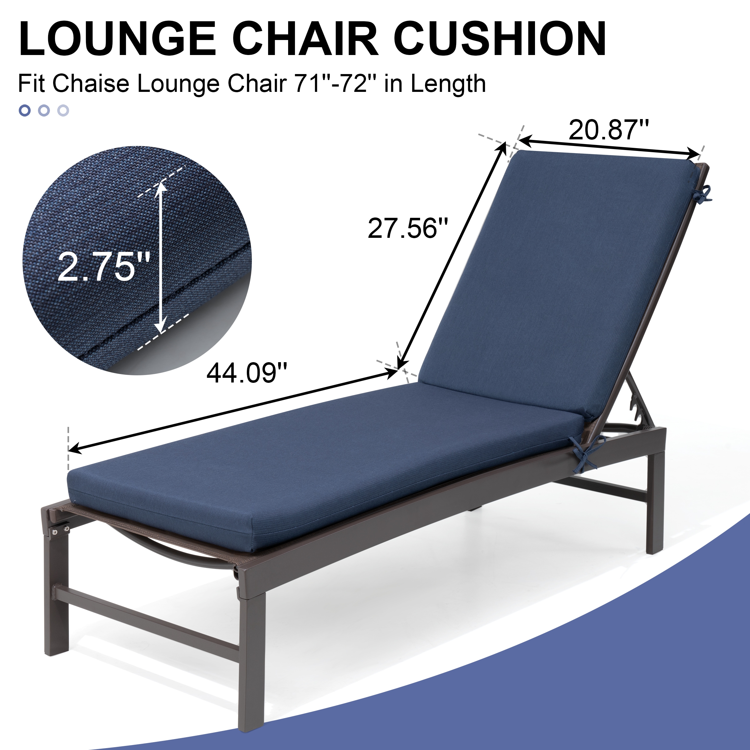 Crestlive Products CL-CU001NAV-1 Patio-Furniture-Cushions - View #4