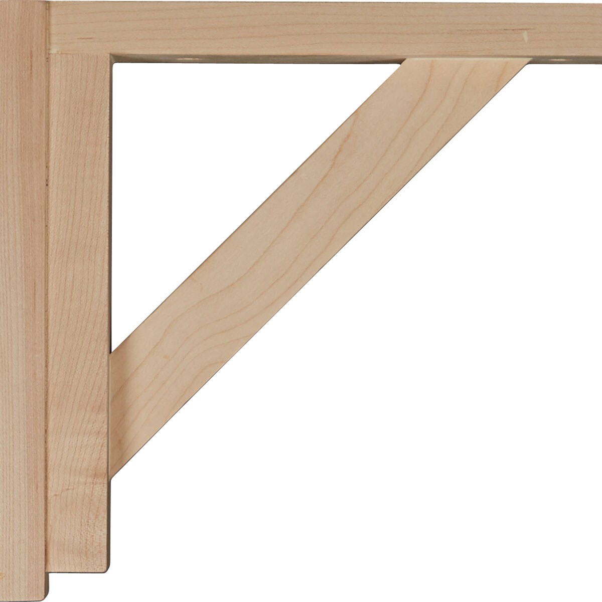 Maple Wood Traditional Shelf Bracket 8.75" x 8.25"