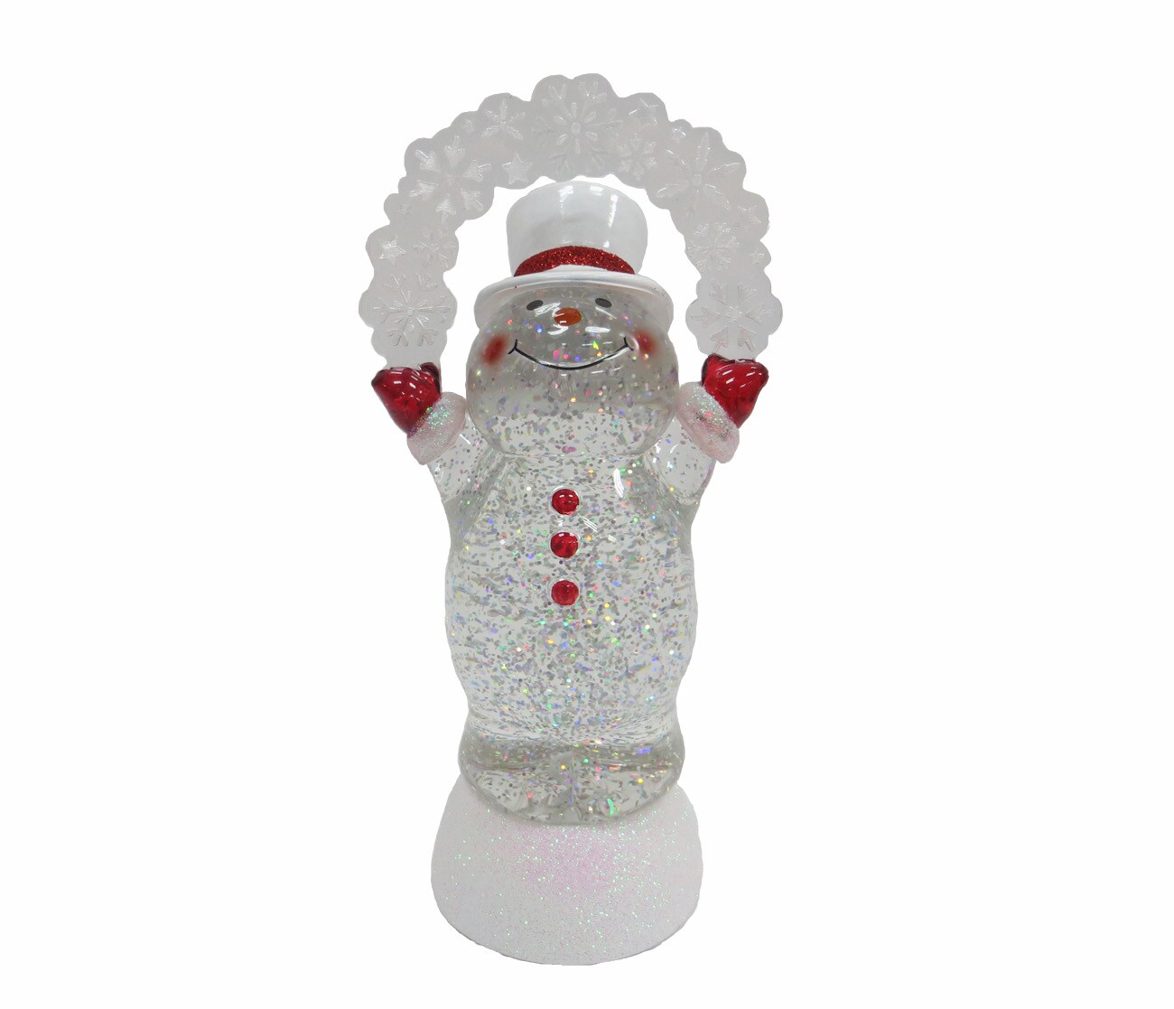 Holiday Living 6111390 10-in Lighted Snow globe Snowman Battery-operated Batteries Included Christmas Decor