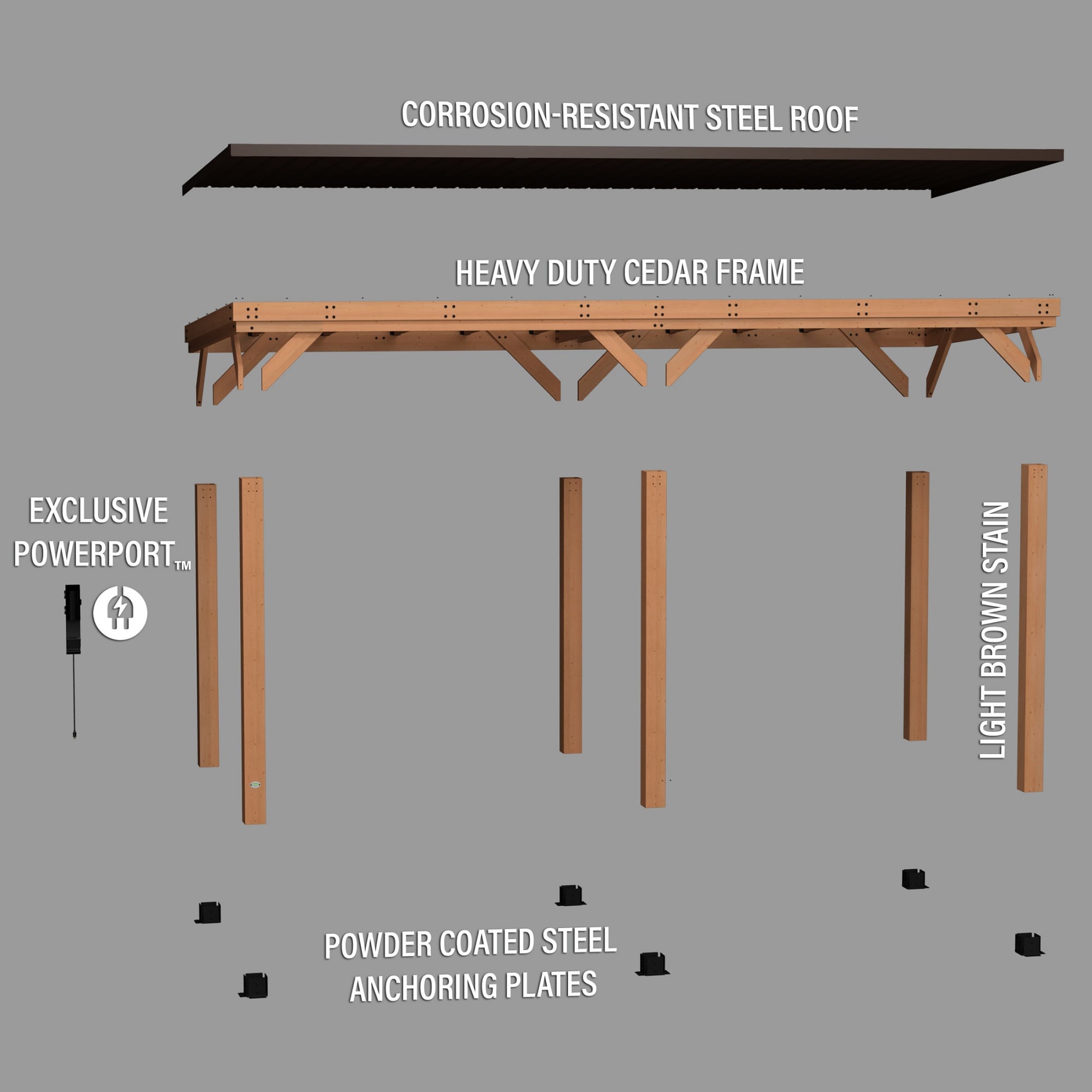 Backyard Discovery 2306066COM Wood-Resin-Gazebos - View #9
