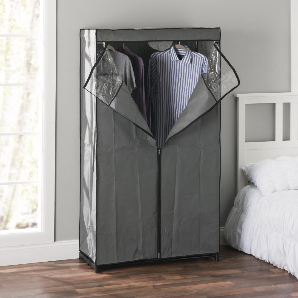 Sunbeam Grey Plastic Clothing Rack at Lowes.com