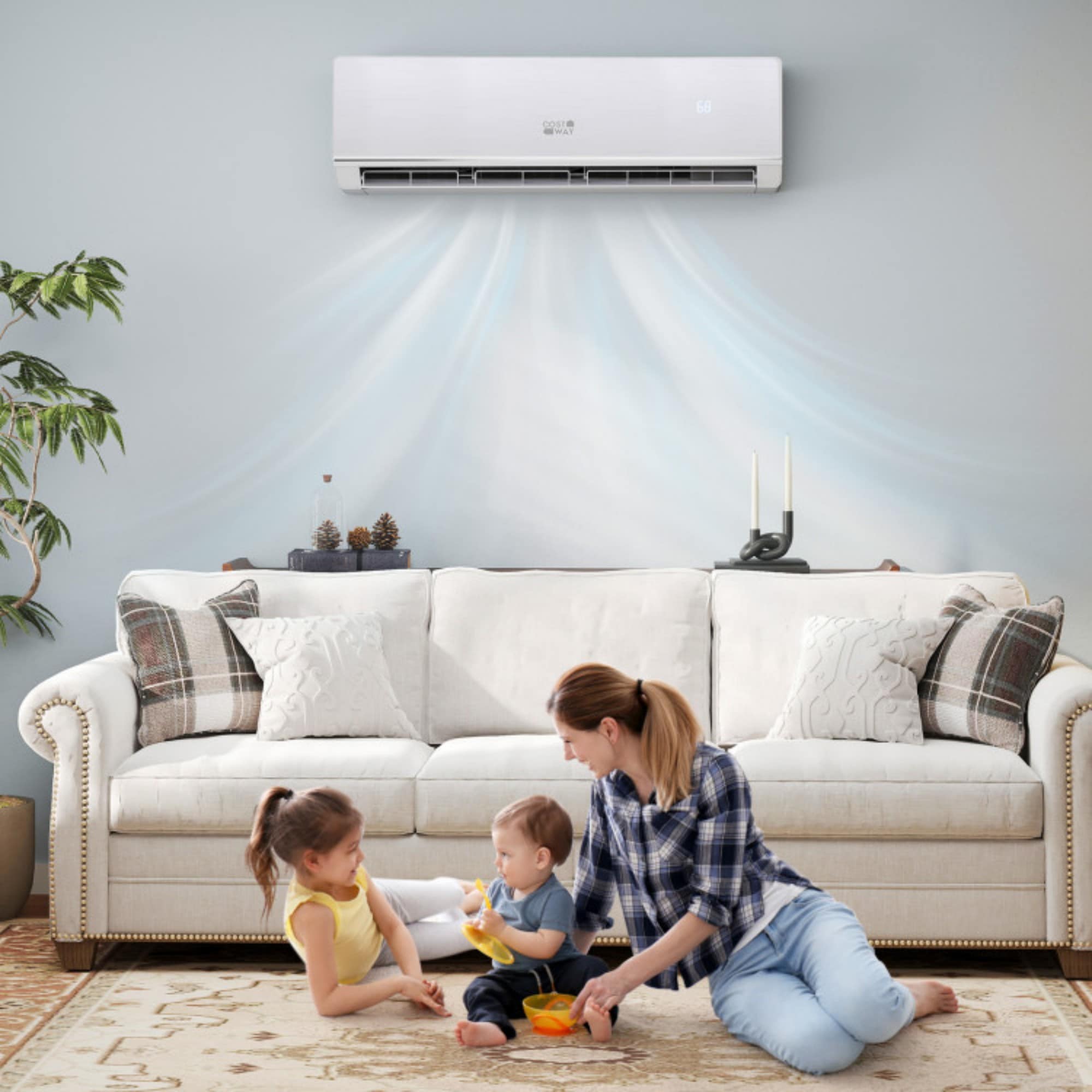 LUCKY ONE SEERXtreme Series ENERGY STAR Certified 18000 BTU 25 SEER2 208-230V Mini Split Heat Pump Heating Sansujyuku sansujyuku.com