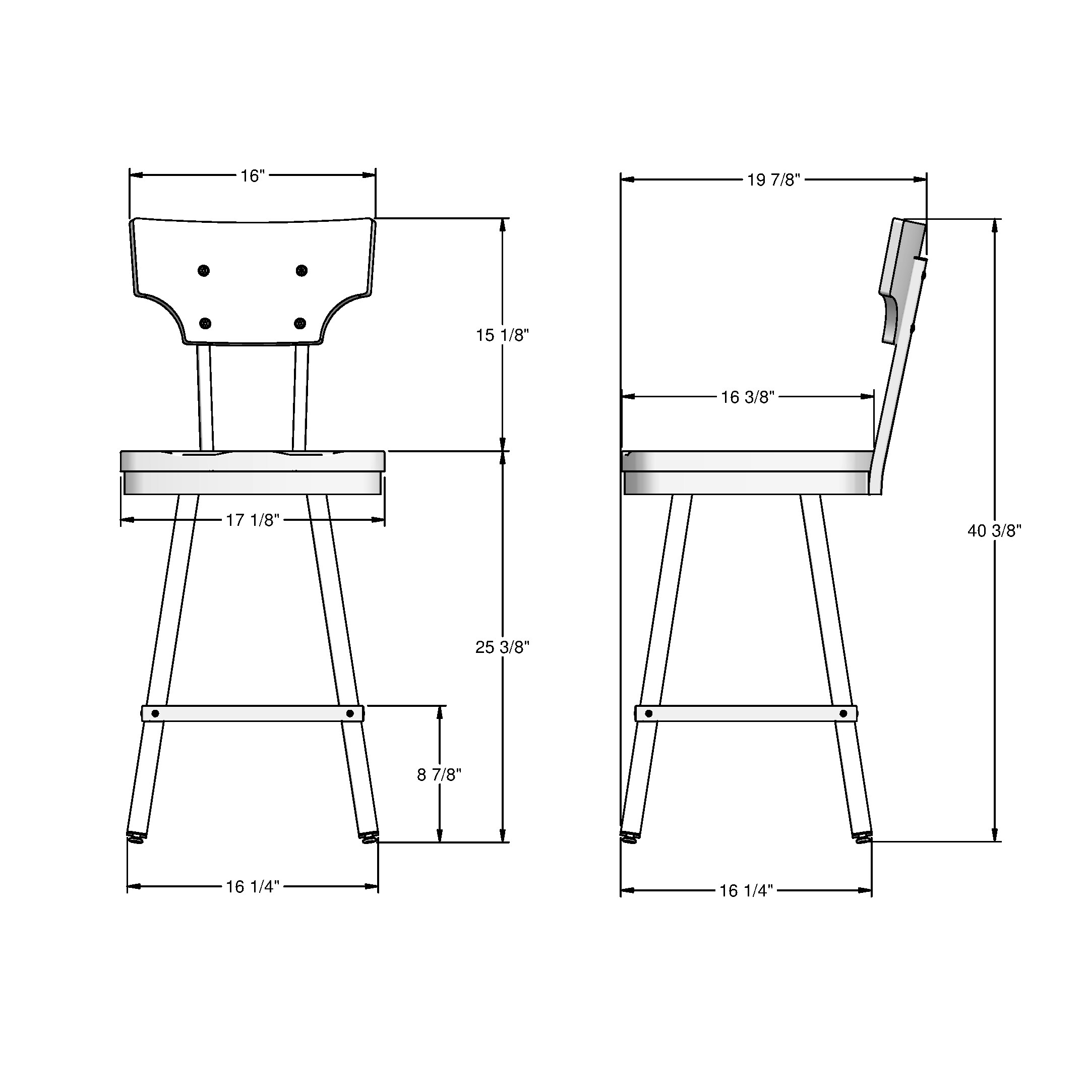 Amisco 44261-26WE/1B5187 stools - View #7