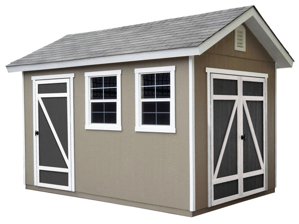 Heartland 8-ft x 12-ft Architectural Gable Engineered Storage Shed ...