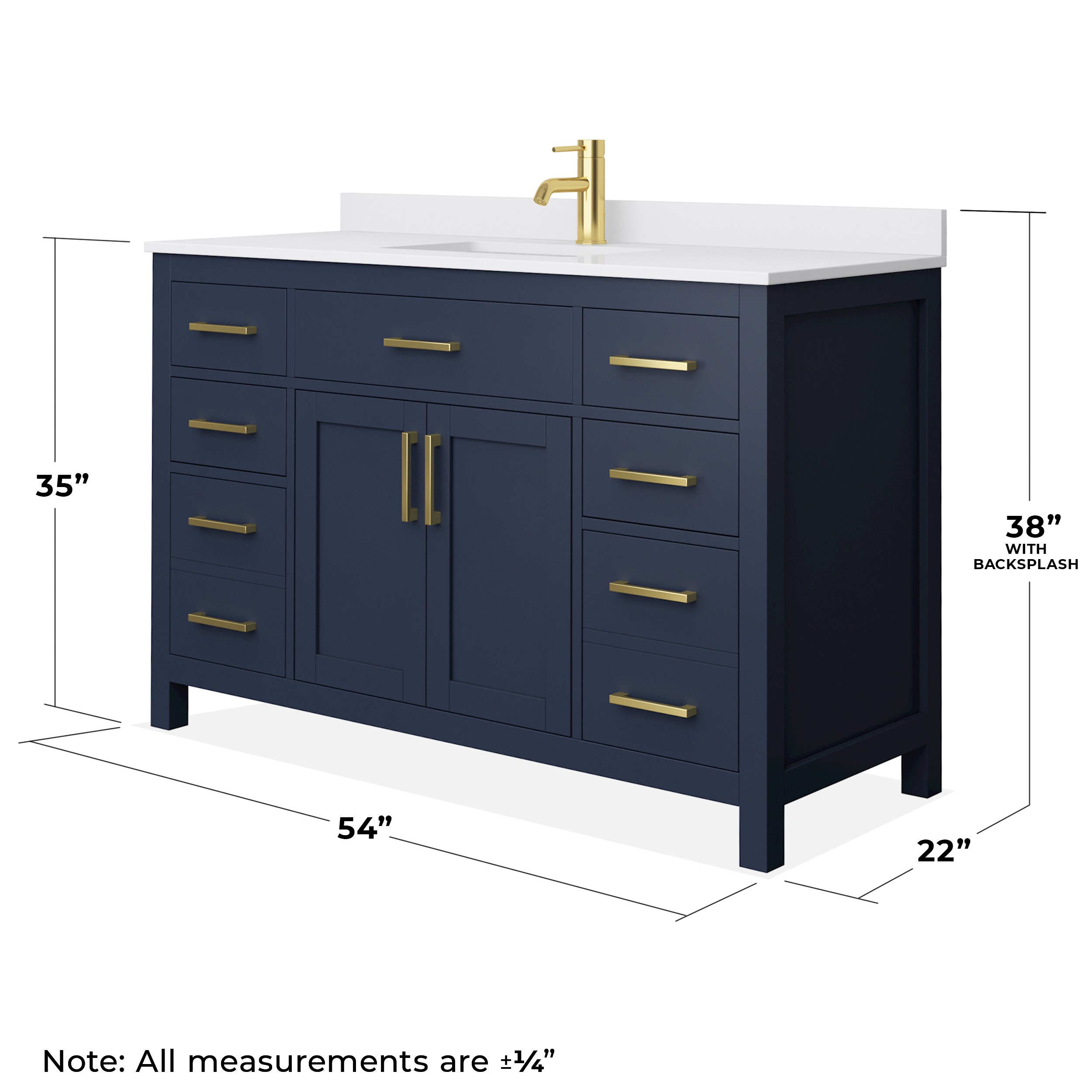 Wyndham Collection WCG242454SBLWCUNSMXX Bath-Vanity-Combo - View #4