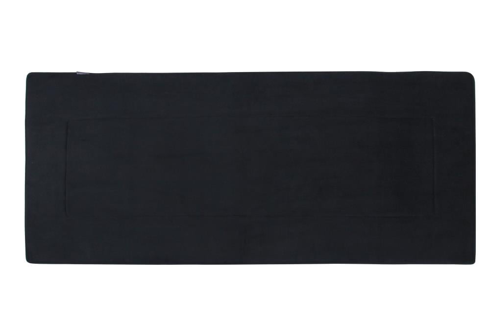 Fabbrica Home Memory Foam Bath Mat in Black, Large 21 x 34 in