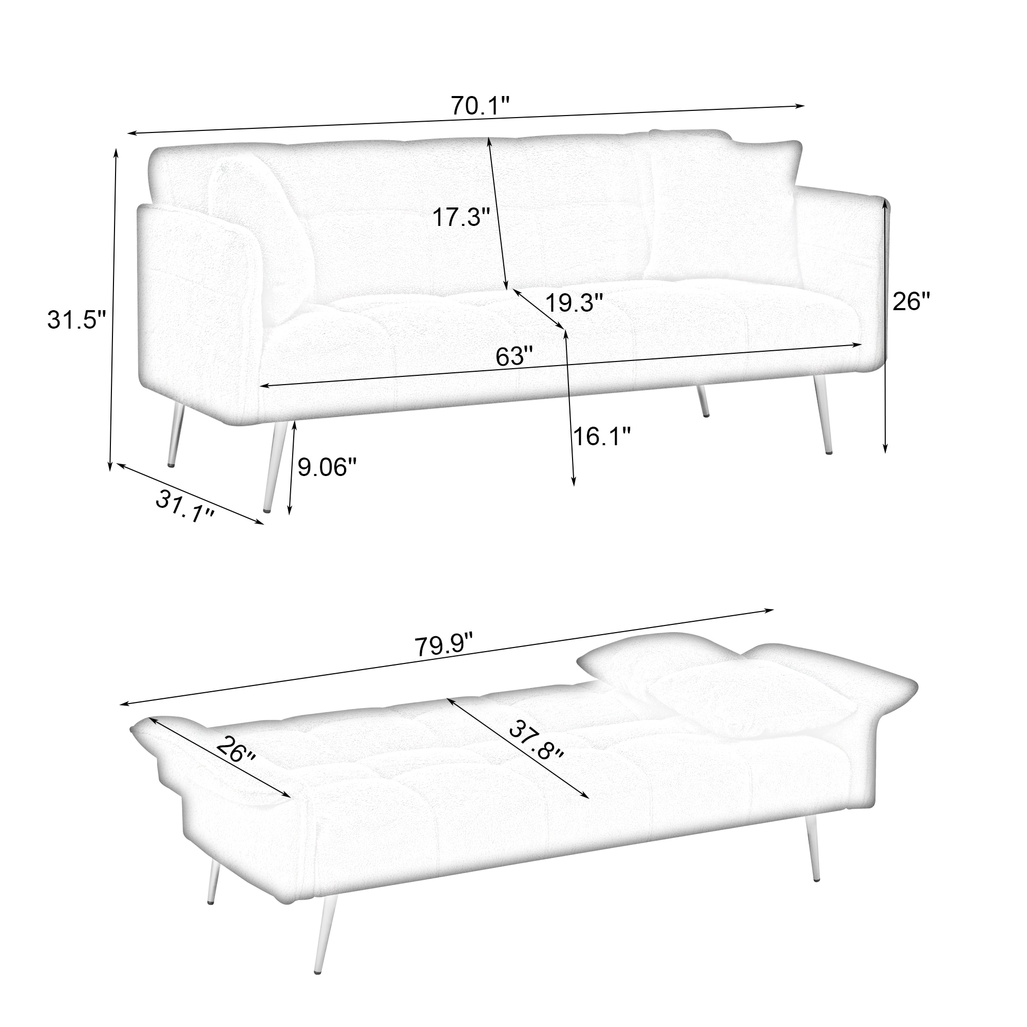 Bybafun YC5200049 futons - View #3