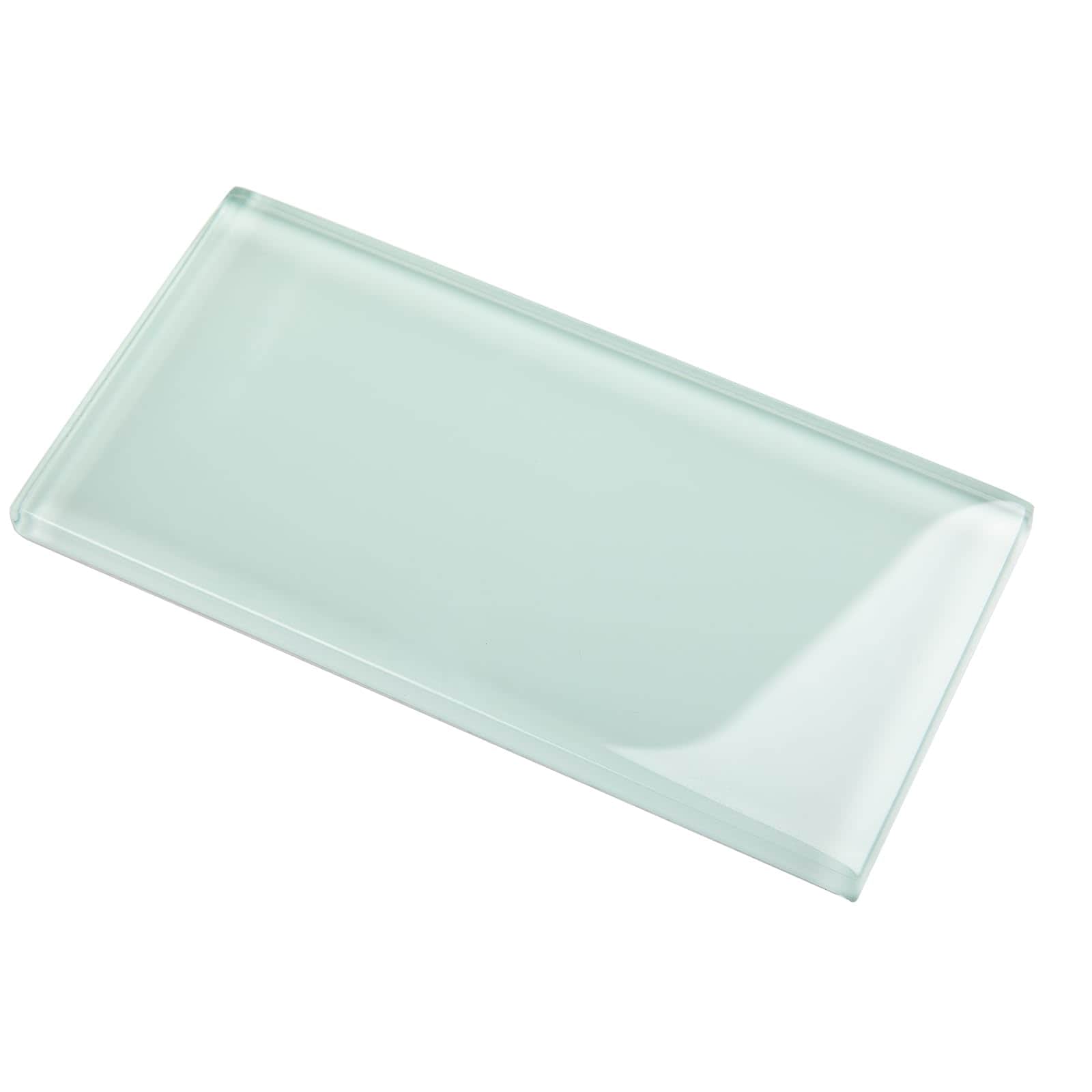 LILILIAN FMY  Light Green Glass Subway Tile 3 by 6 Inch Peel and Stick 40 Pack 5 Square Feet for Kitchen Bathroom Wall Backsplash