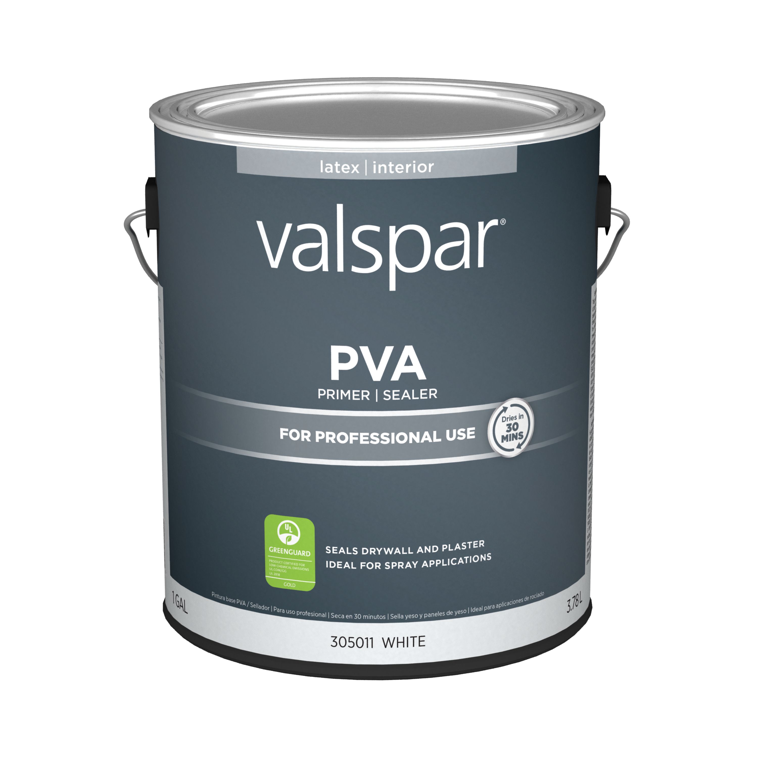 Valspar Pro Interior Pva Water-Based Wall and Ceiling Primer (1-Gallon ...