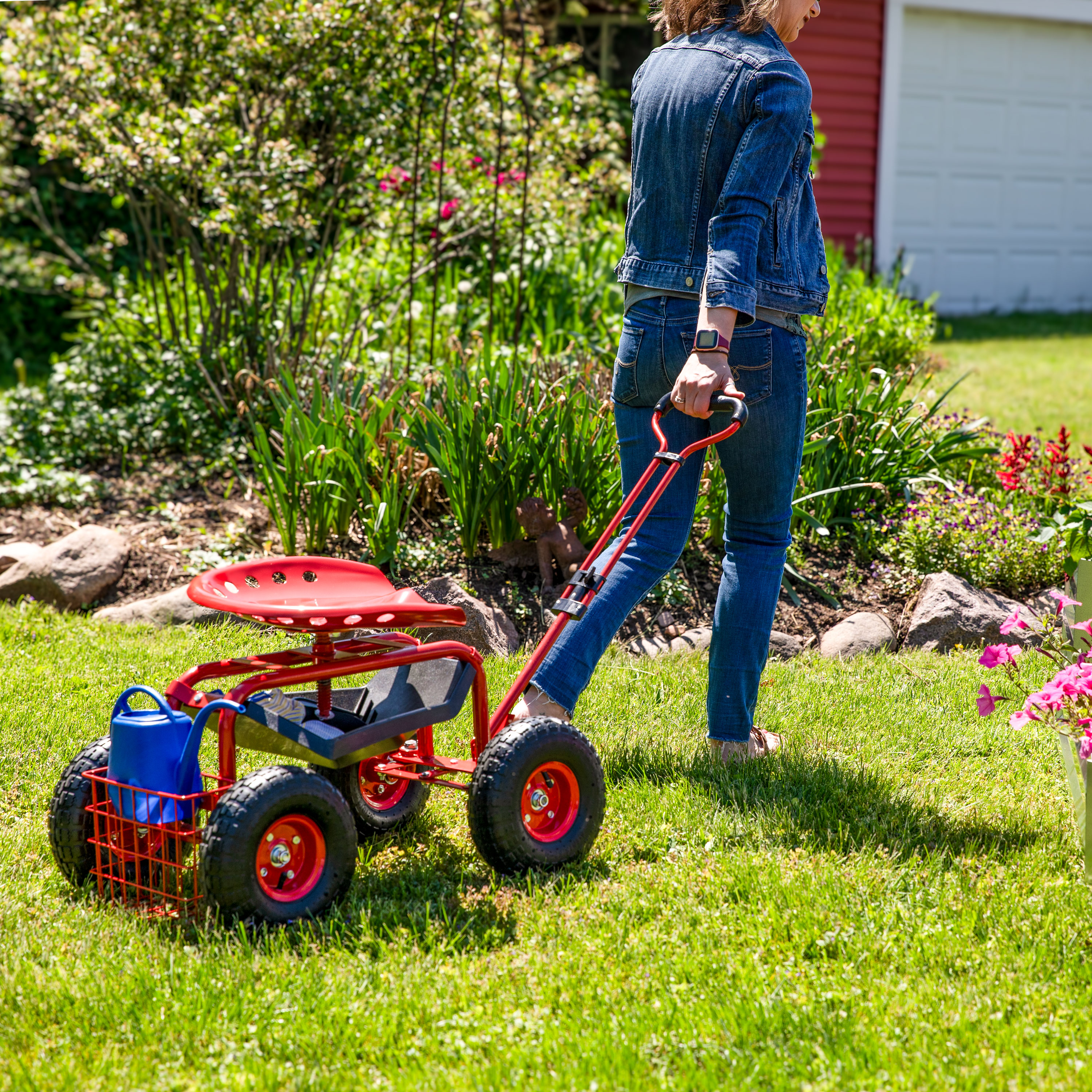 Sunnydaze Decor QH-ESRC004-RD Yard-Carts - View #5