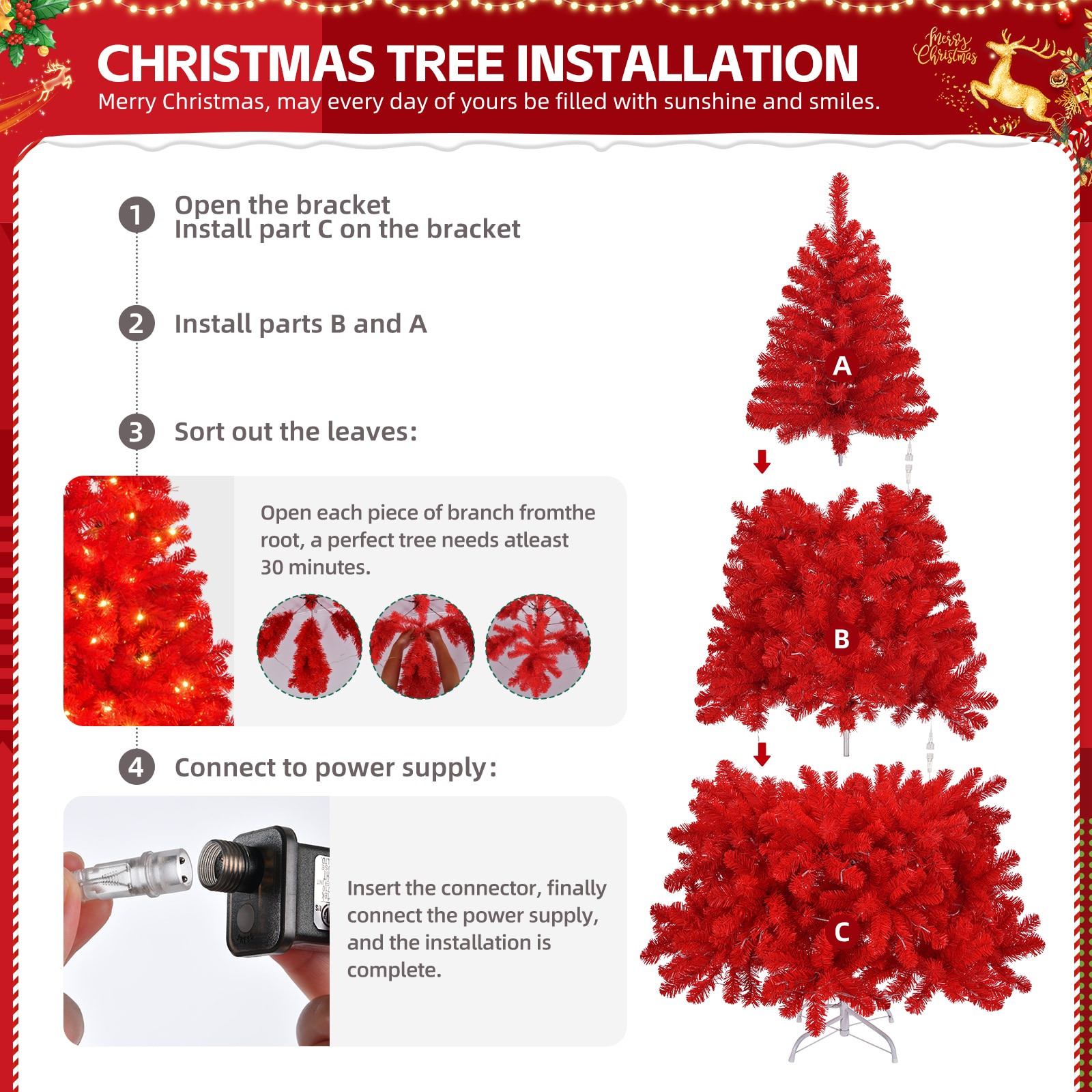 Winado 1-G53000466 Artificial-Christmas-Trees - View #4