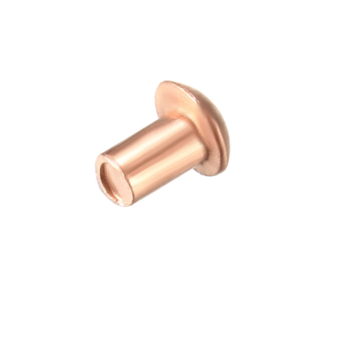 Unique Bargains 200pcs 3/32inch x 5/32inch Round Head Copper Solid Rivets Fasteners #S25072800UX9610