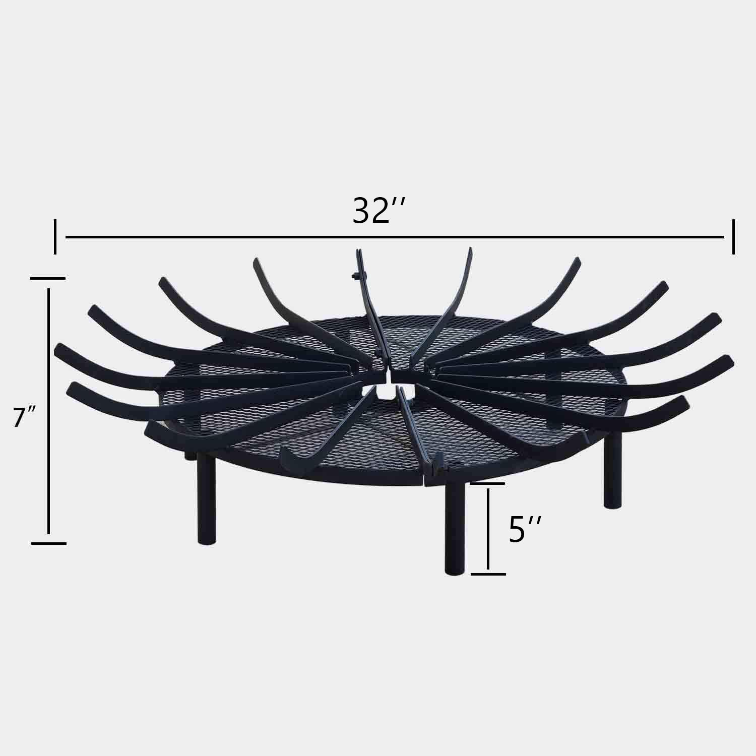 Aoodor A101-PBKBK Fireplace-Grates - View #2