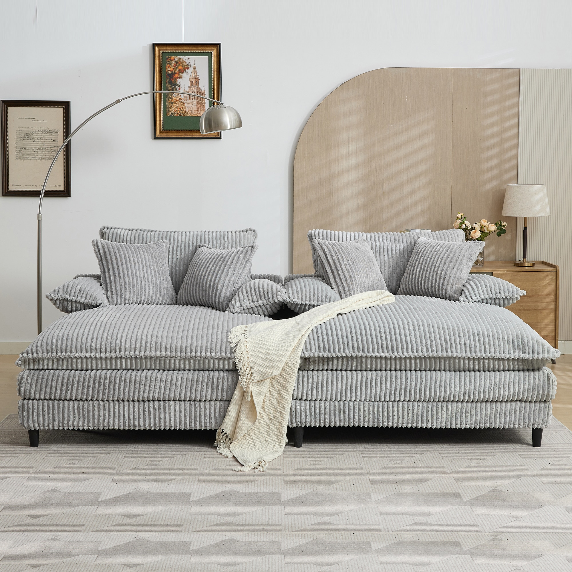 SINOFURN SYA020263GY Sofas-Loveseats - View #2