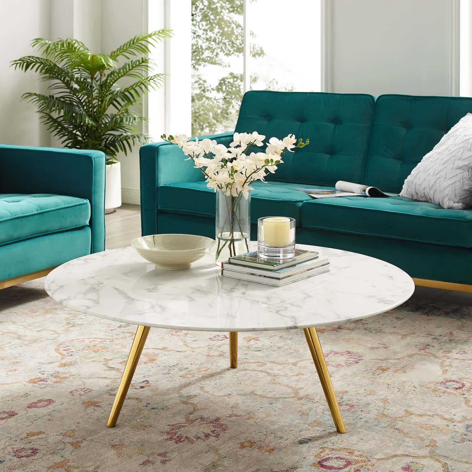 Modway EEI-3672-GLD-WHI Coffee-Tables - View #2