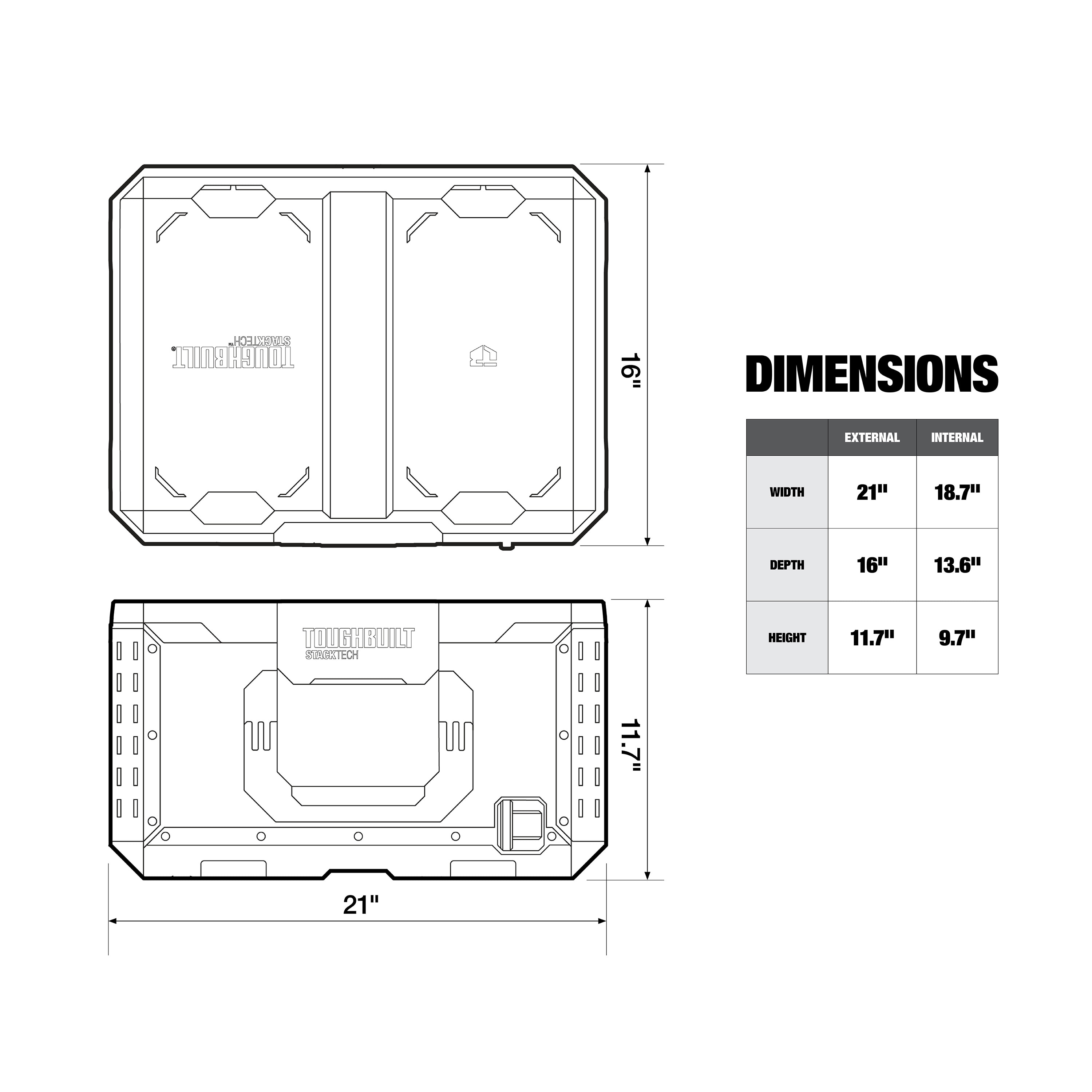 TOUGHBUILT TB-B1-B-50 Tool-Boxes - View #11