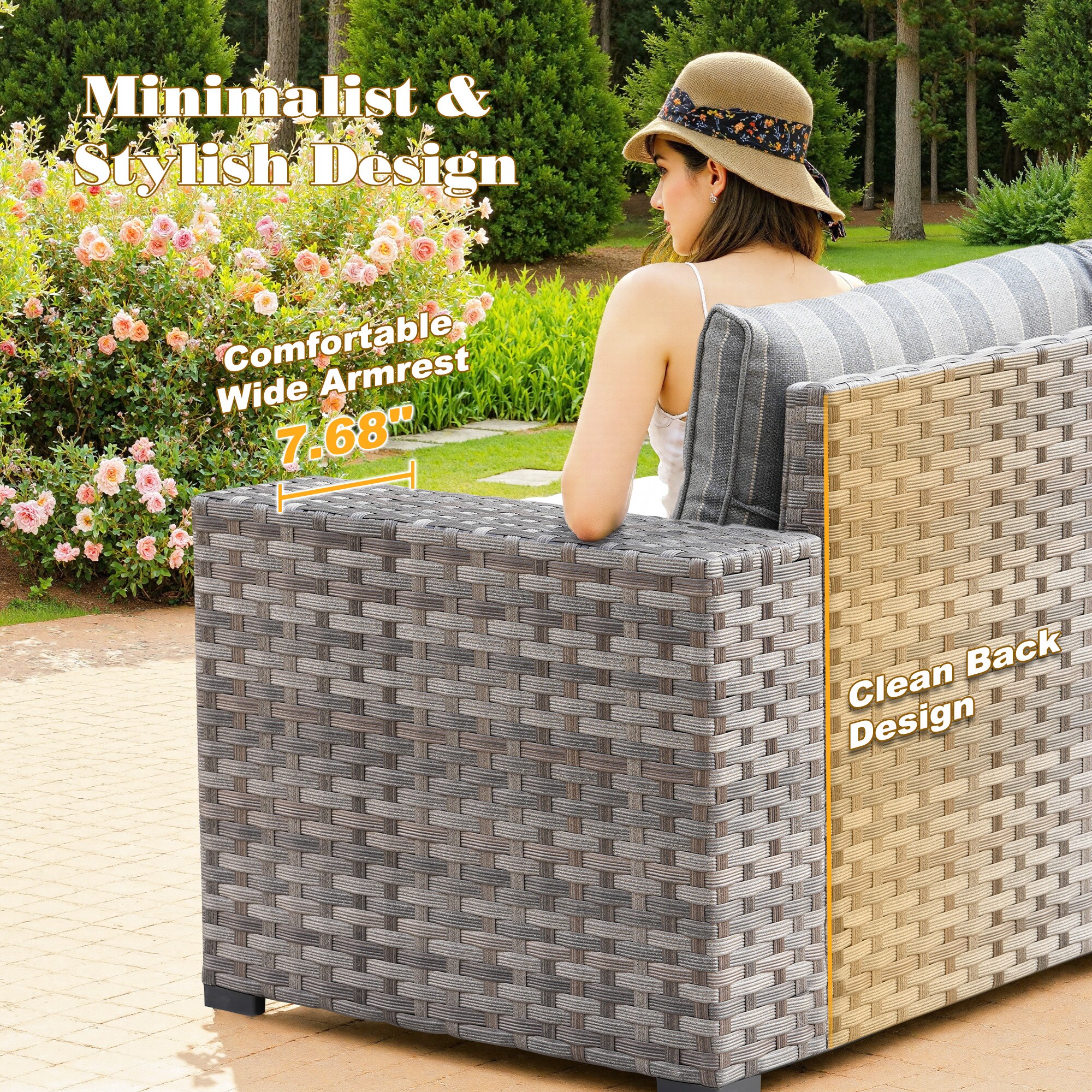Pouuin SCFPBBR20T-9 Patio-Sofas-Daybeds - View #6