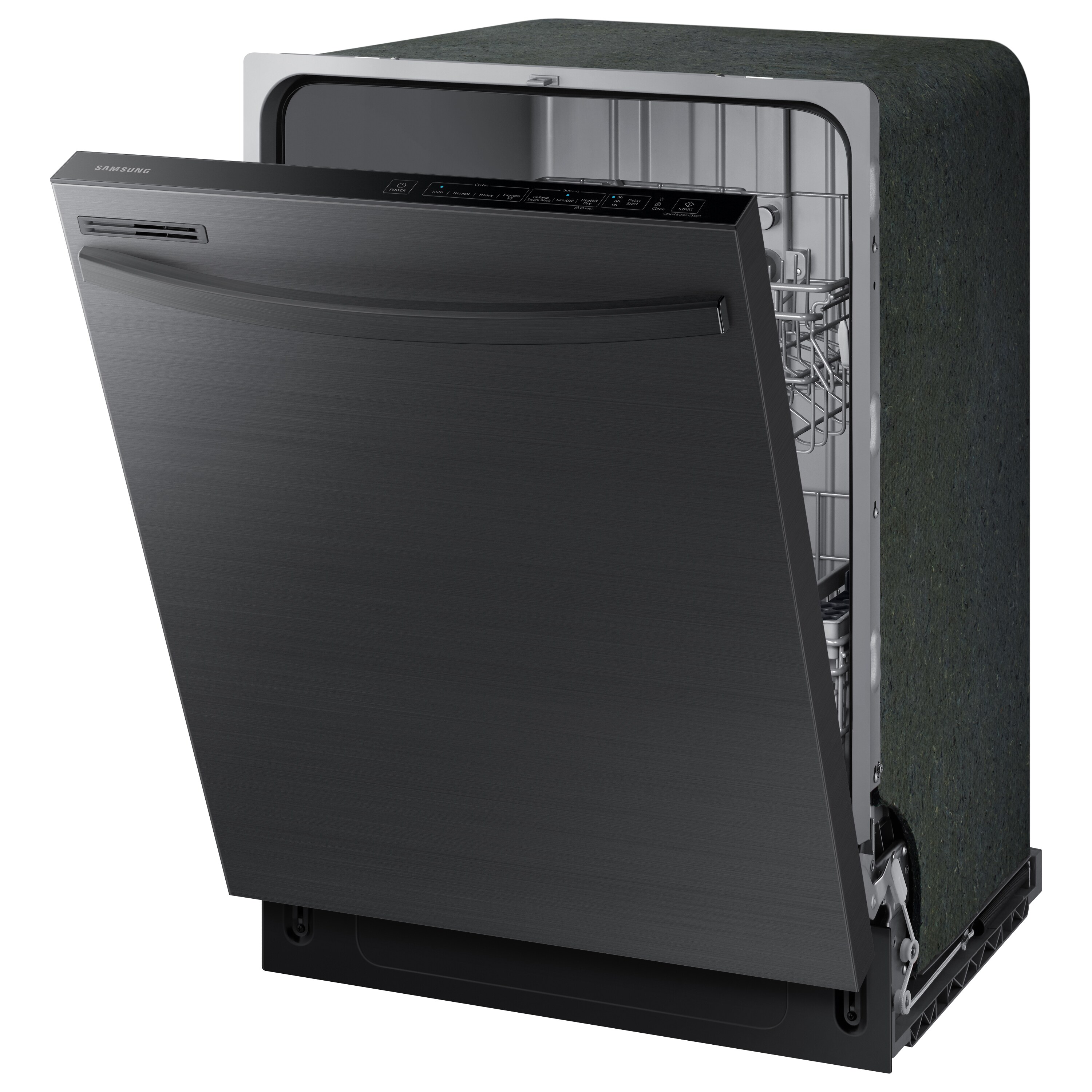 dishwasher black stainless samsung