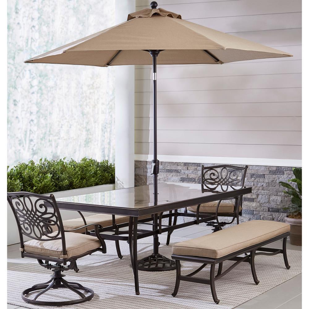 Hanover TRADDN5PCSW2GBN-SU-T Patio-Dining-Sets - View #10