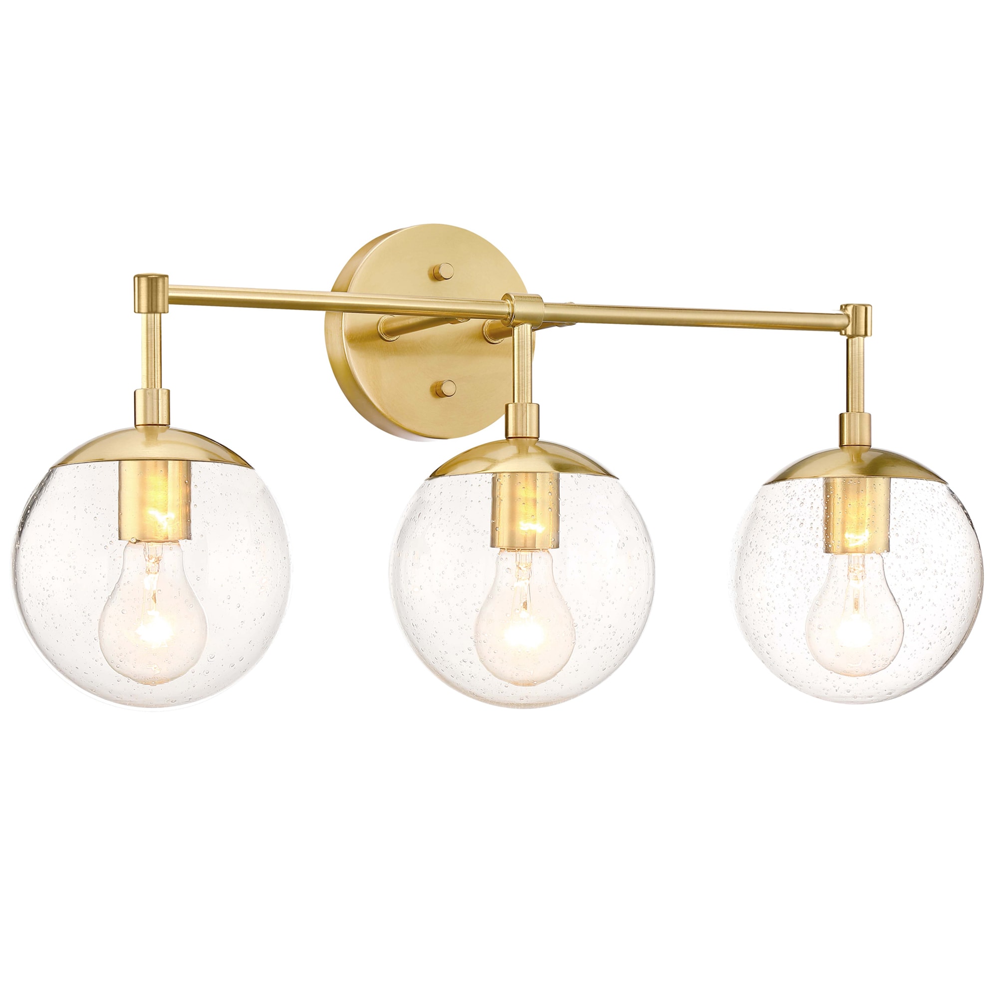 Design House 588889-SG Gracelyn 8-in 3 -Light Satin Gold Traditional Vanity light