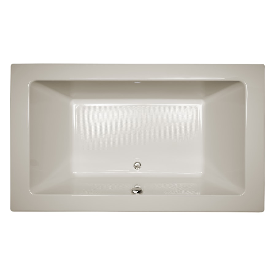 Oyster Acrylic 72" x 42" Rectangular Drop-In Soaking Bathtub
