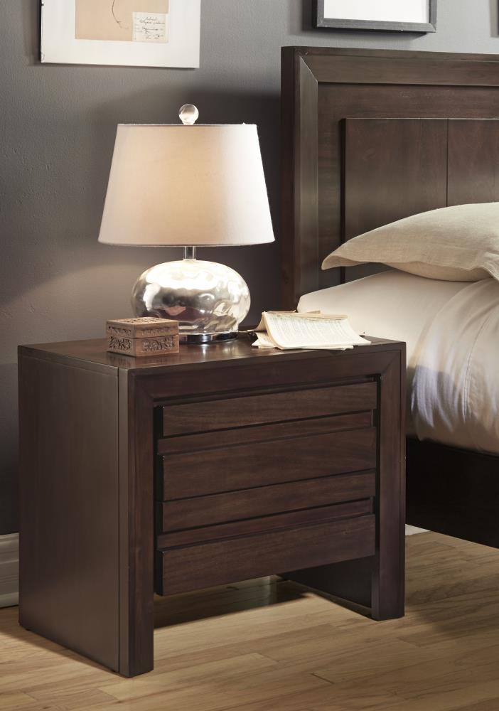 chocolate nightstand